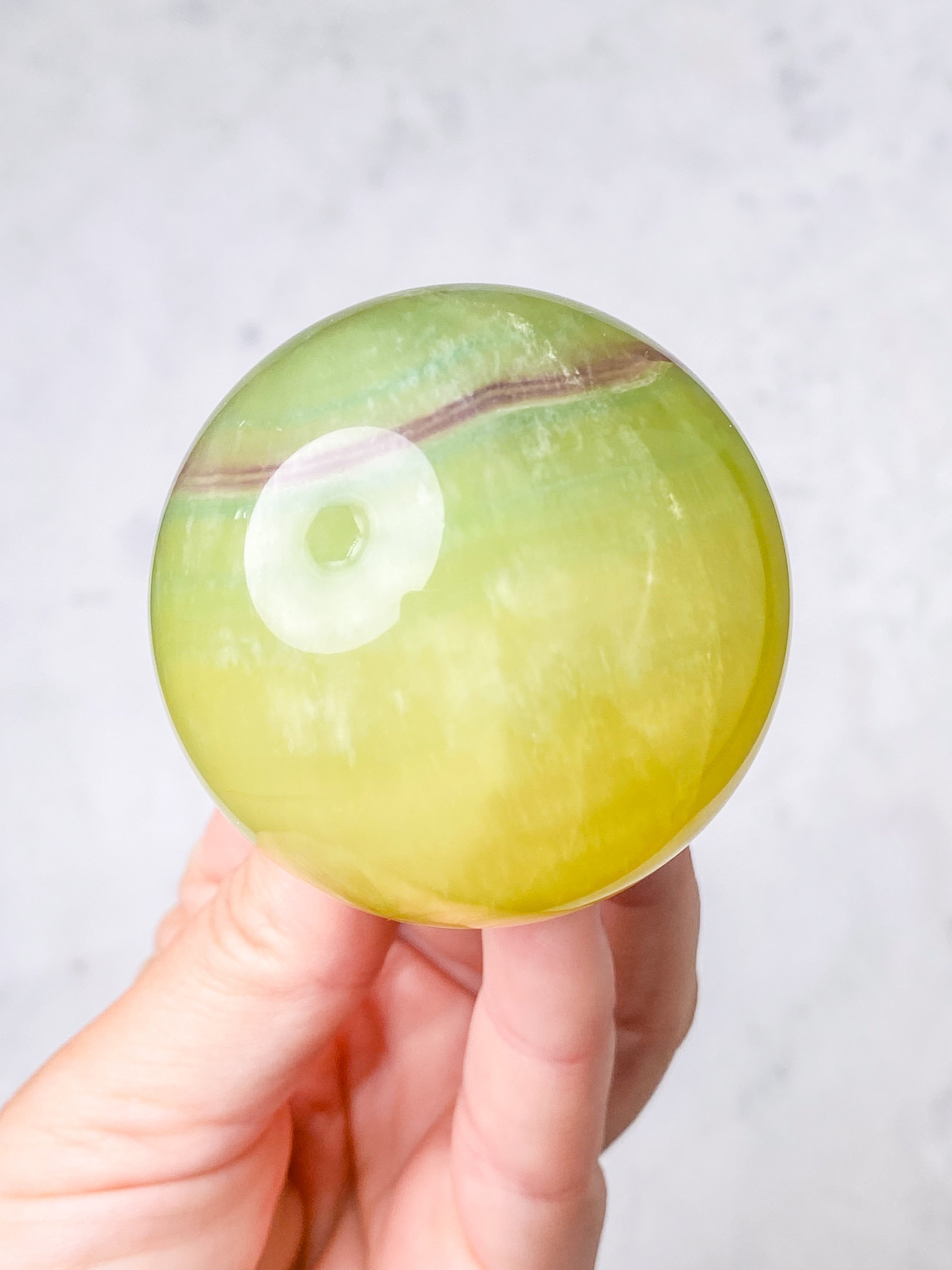 Mango Fluorit Kugle (Nr. 10)