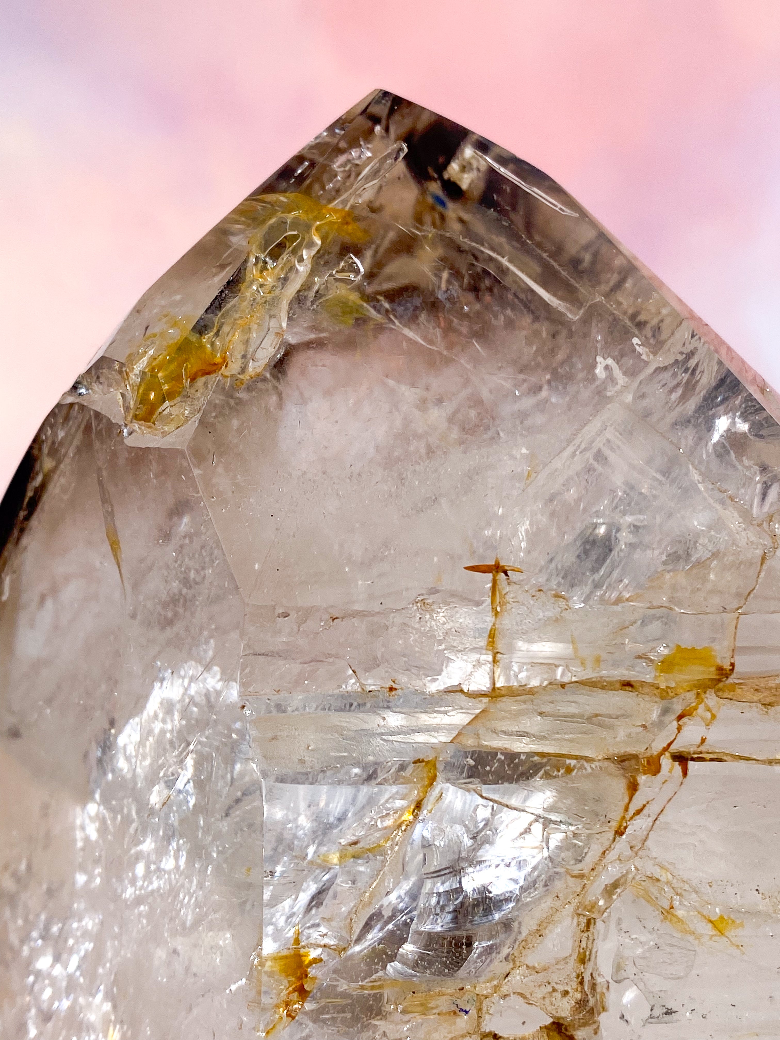 Enorm Enhydro Smokey Bergkristall Torn (Nr. 5) Exklusiv Kvalitet