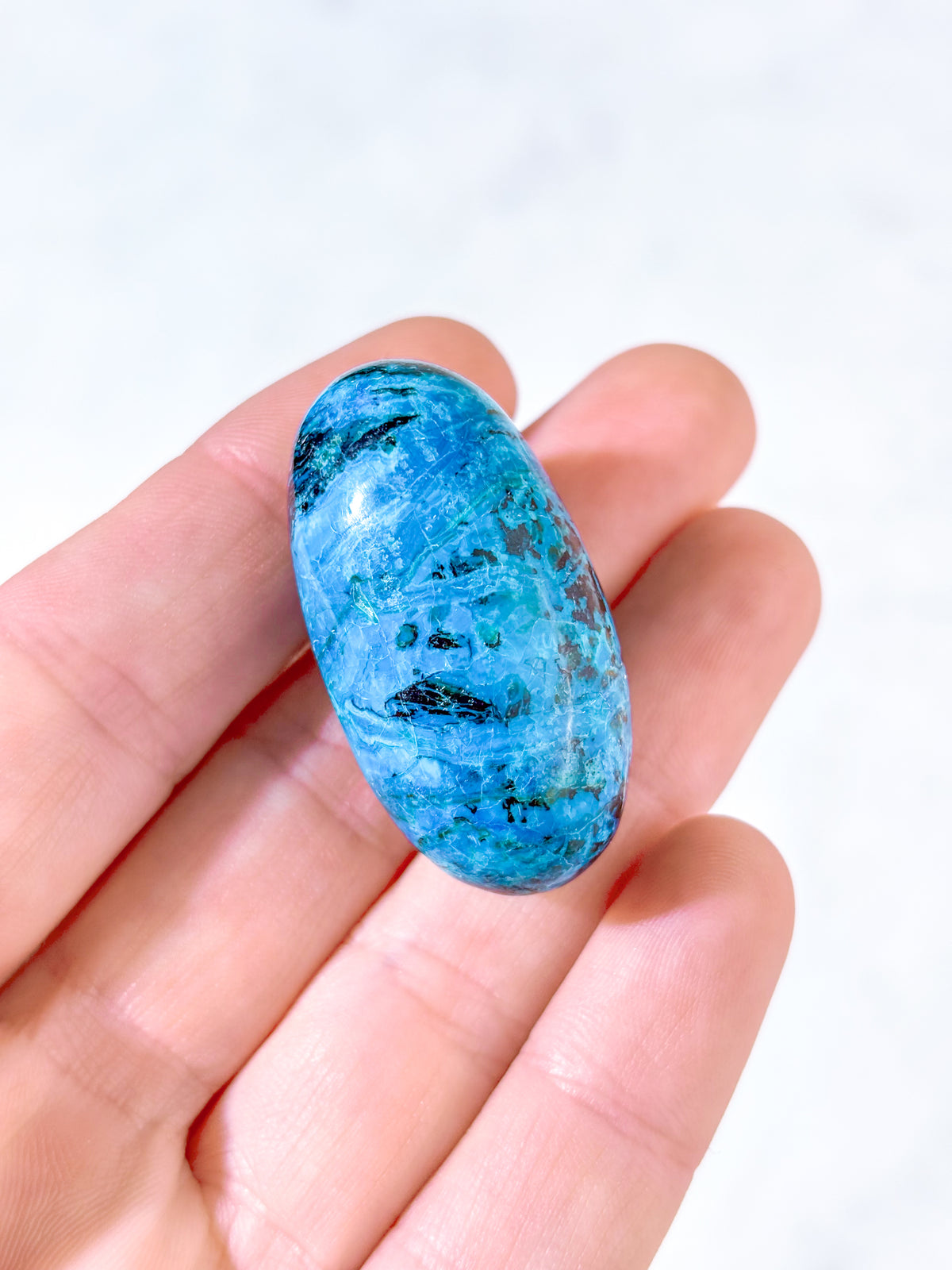 Chilensk Blå Opal Shiva (Nr. 1) Sällsynt