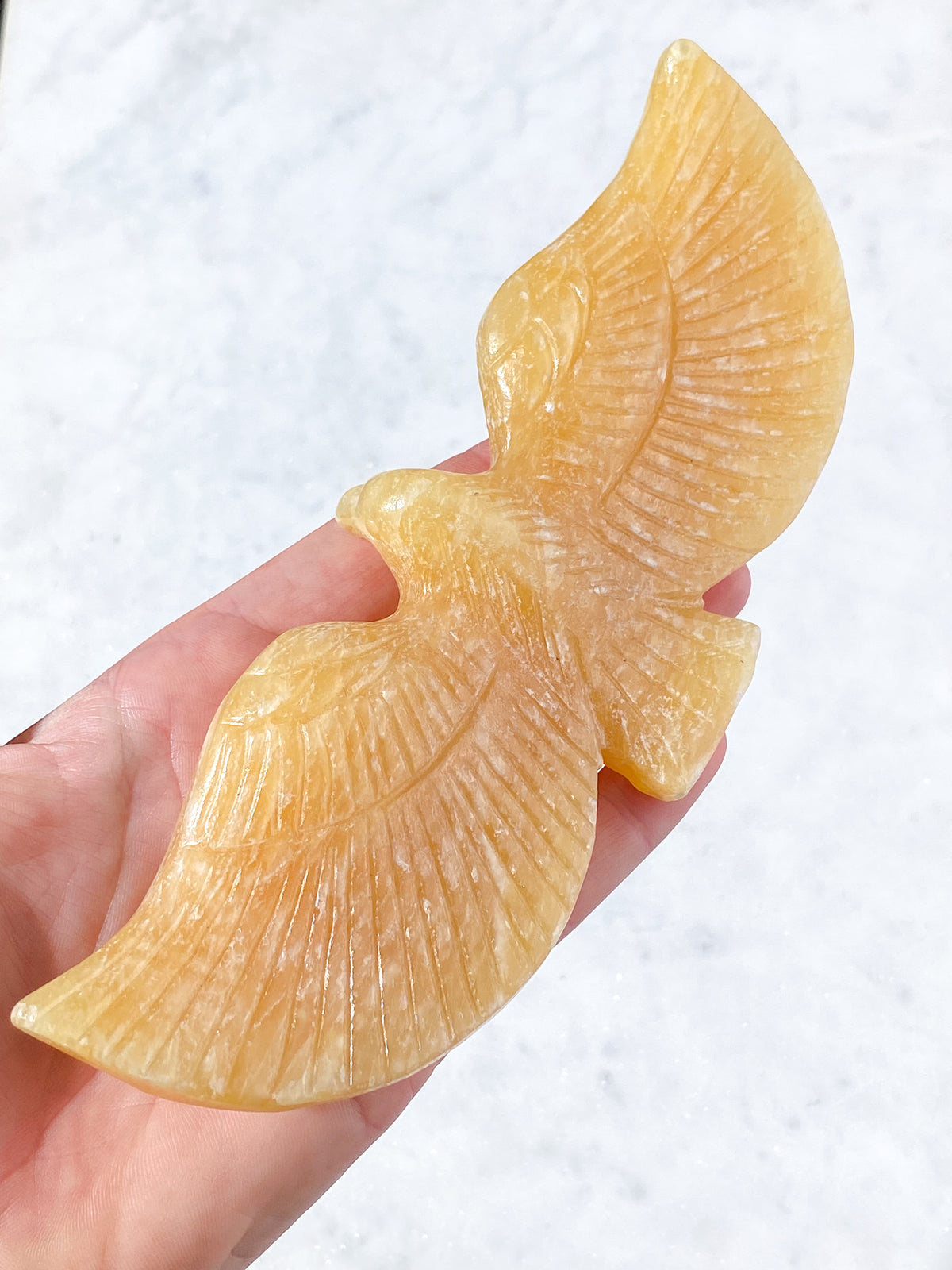 Orange kalcit Örn (Nr. 1)