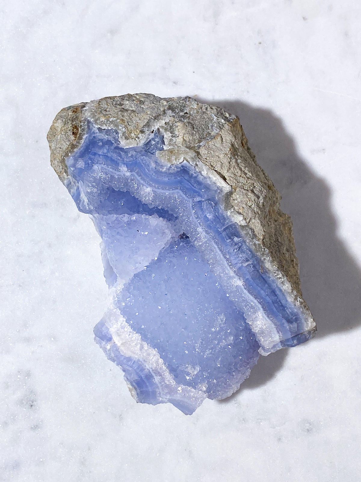 Druzy Blond Agat Rå (Nr. 13)