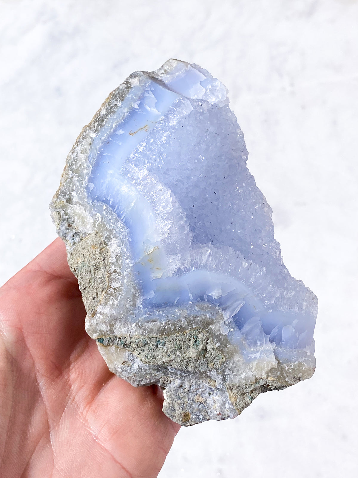 Druzy Blond Agat Rå (Nr. 21)