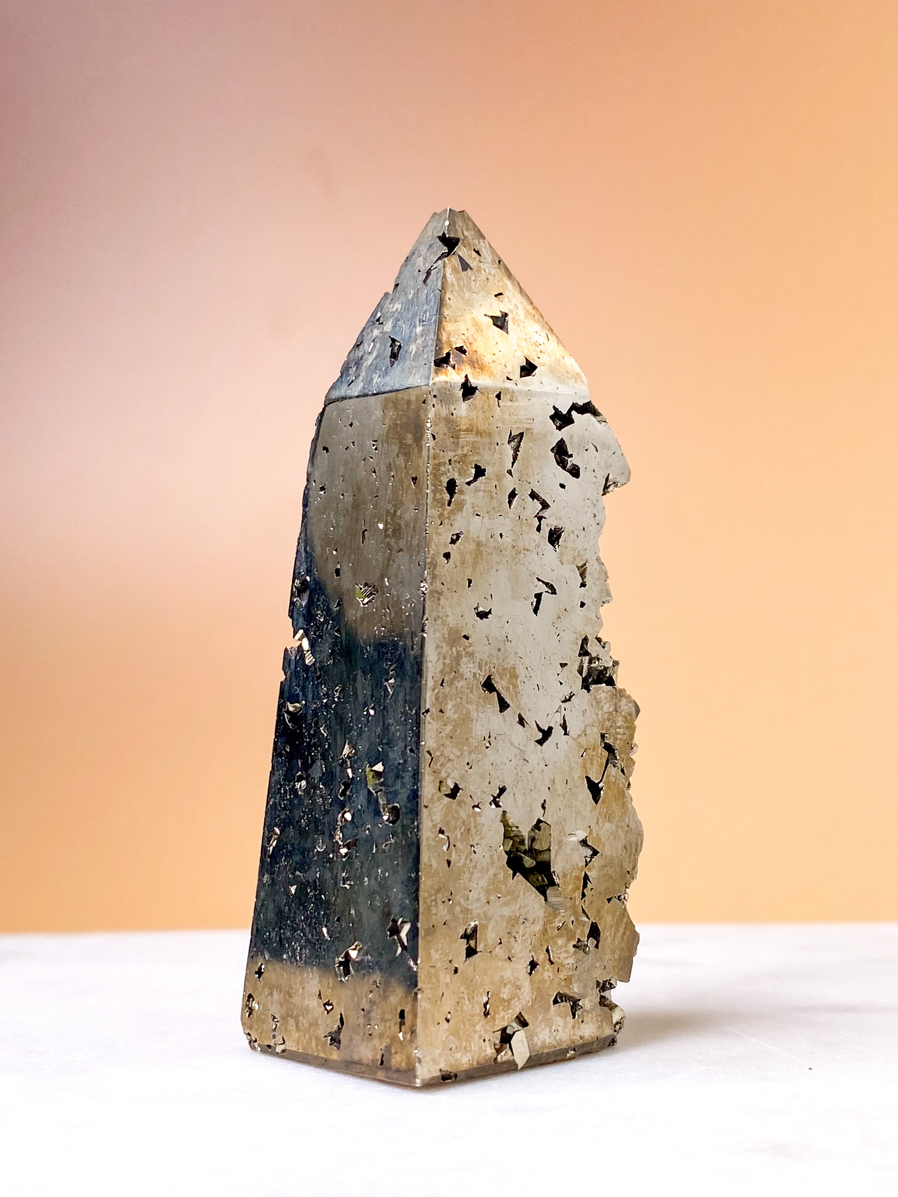 Druzy Pyrit Tårn (Nr. 3)