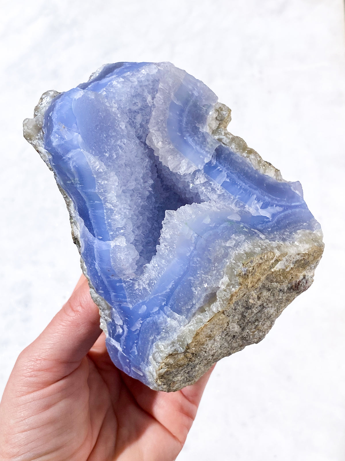Druzy Blond Agat Rå (Nr. 23)