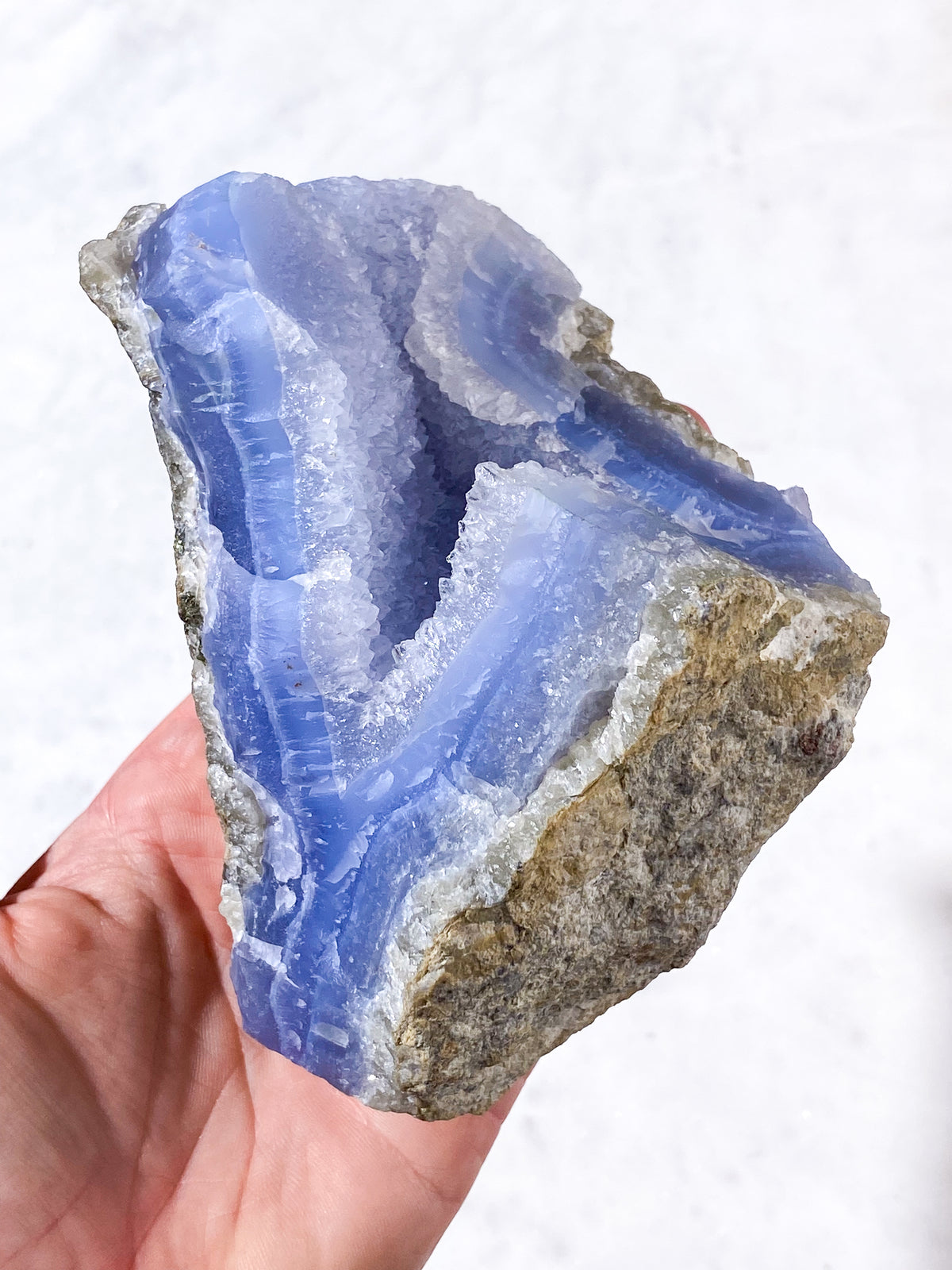 Druzy Blond Agat Rå (Nr. 23)