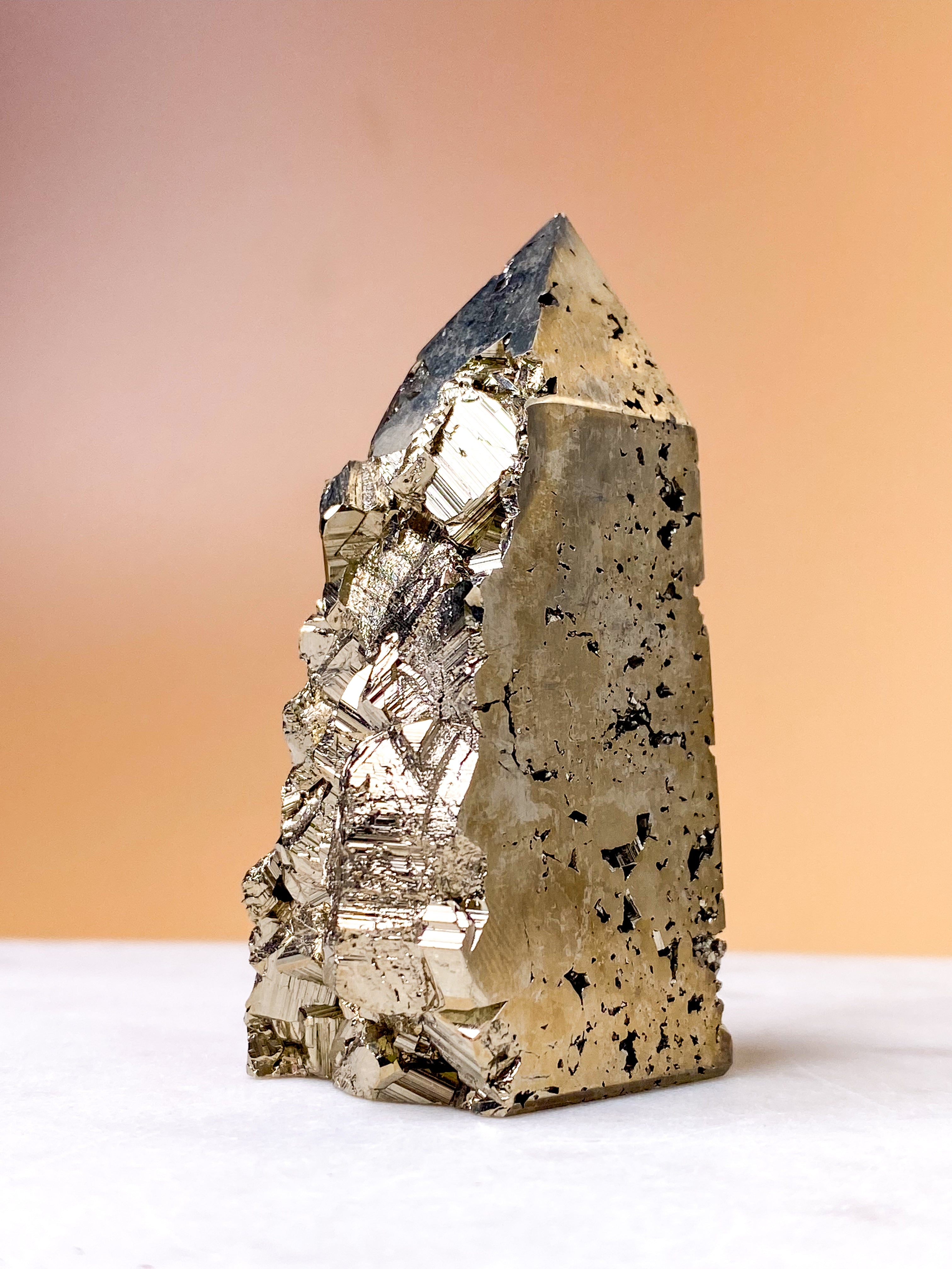 Druzy Pyrit Tårn (Nr. 10)