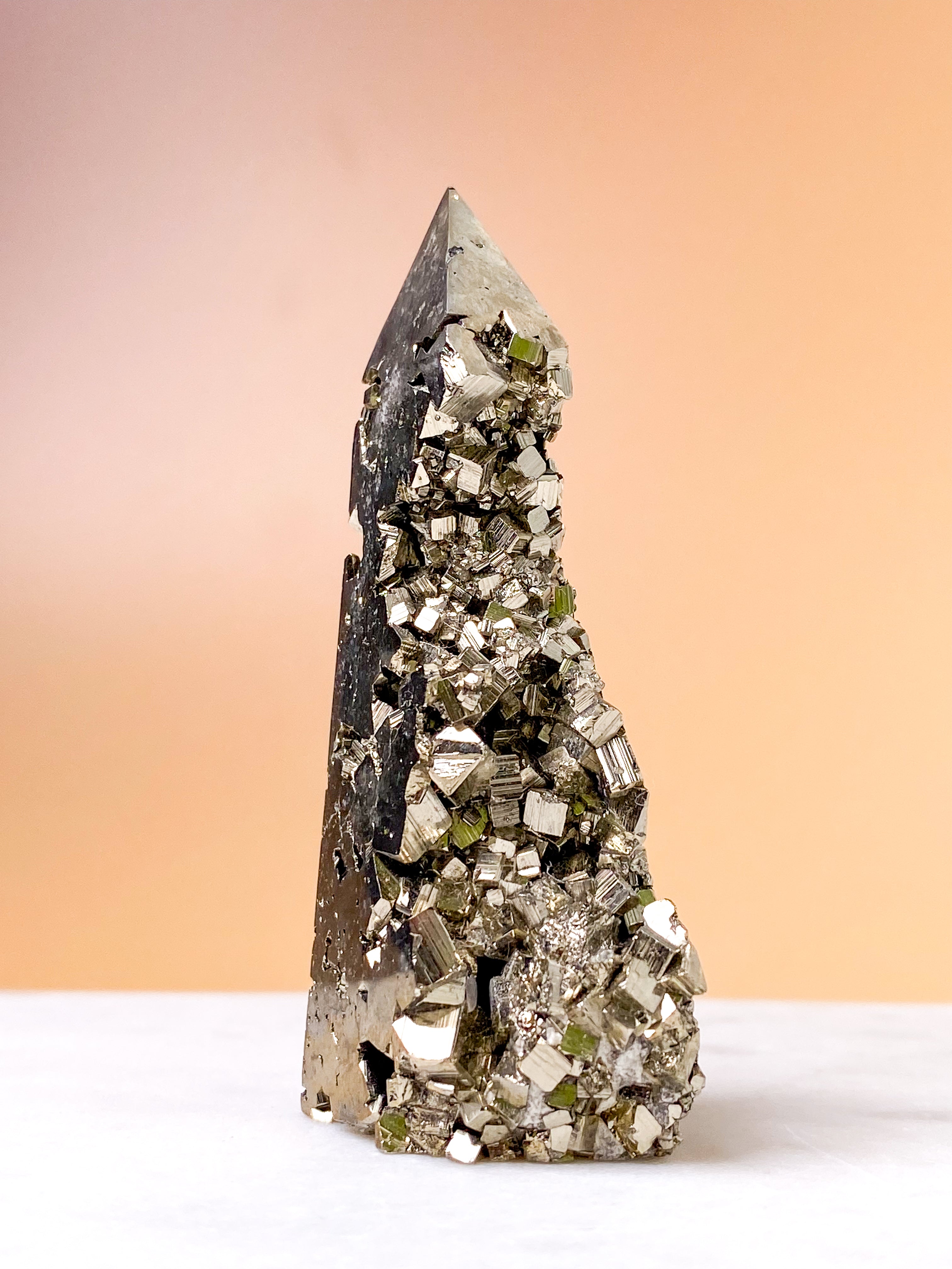 Druzy Pyrit Tårn (Nr. 11)