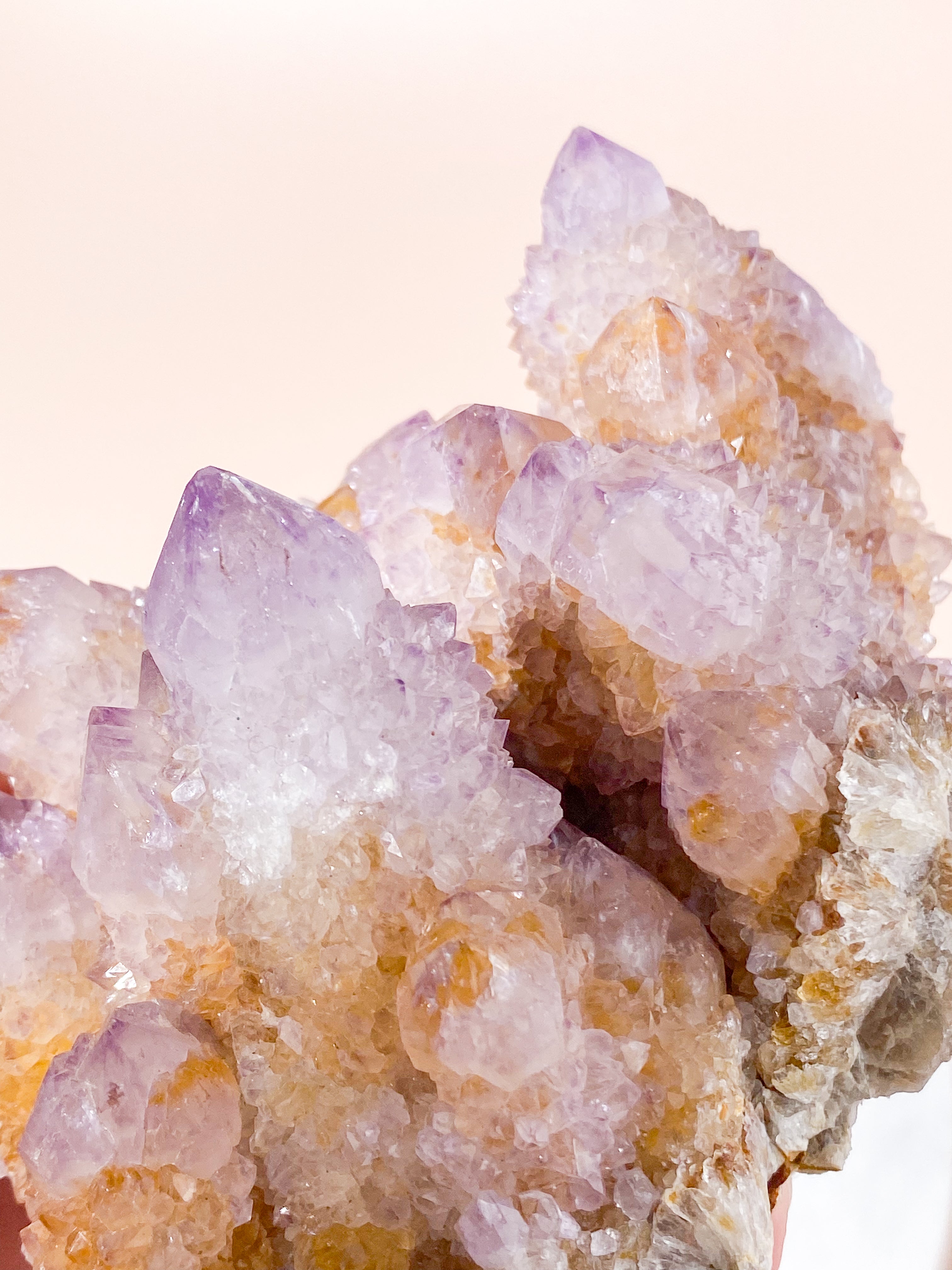 Mellan Spirit Quartz Ametistkluster (Nr. 17)