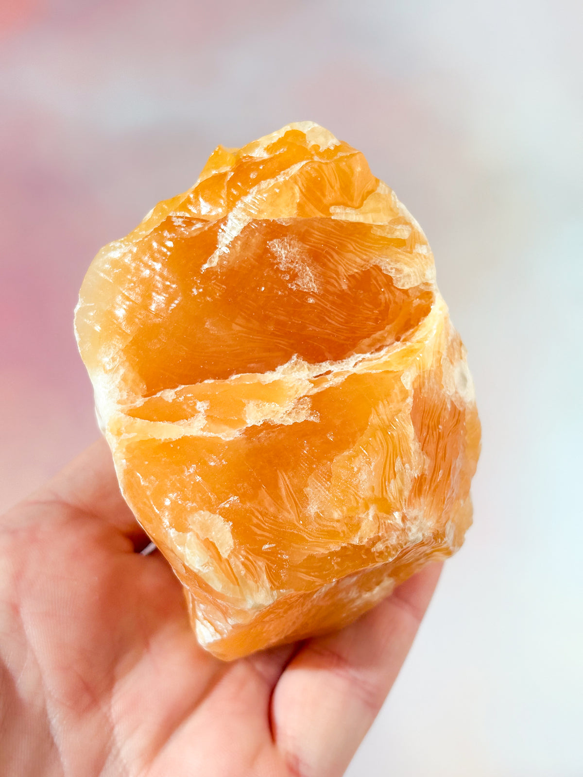 Orange Calcit Rå (Nr. 1)
