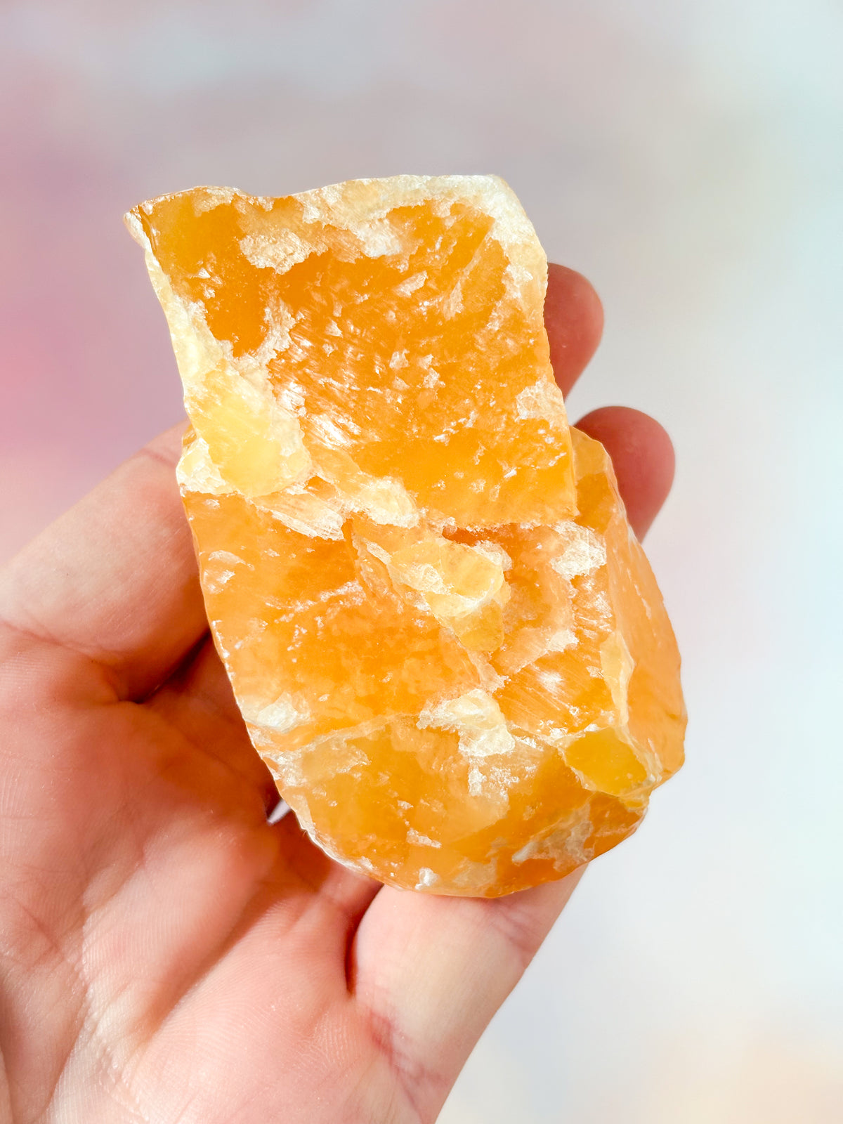 Orange Calcit Rå (Nr. 3)