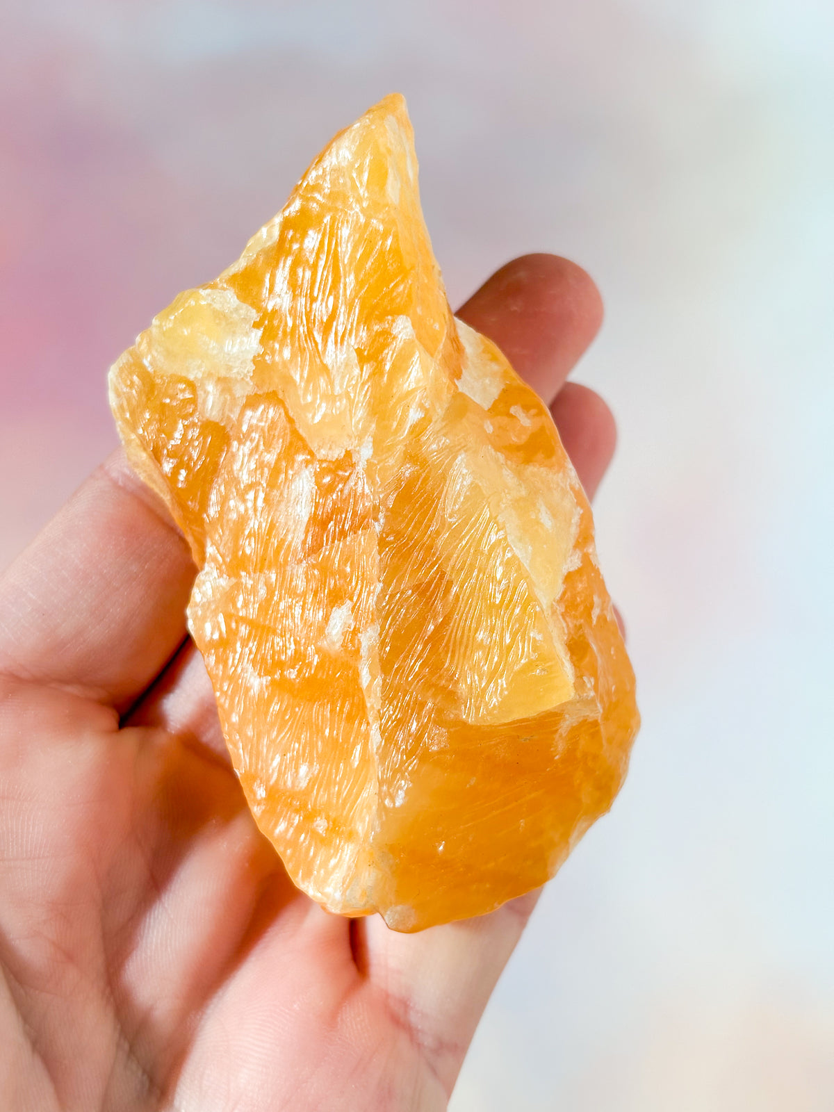 Orange Calcit Rå (Nr. 3)
