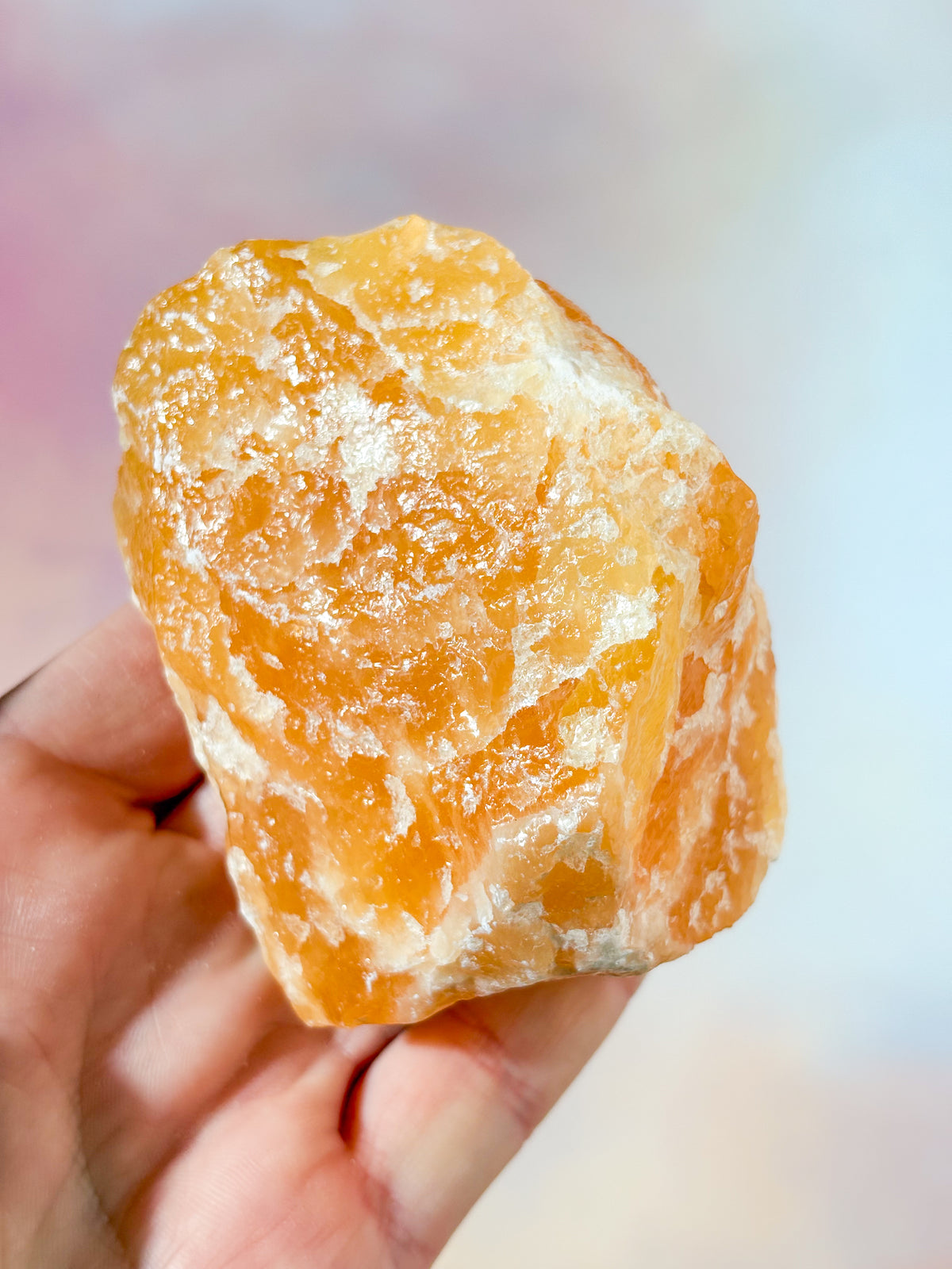 Orange Calcit Rå (Nr. 4)