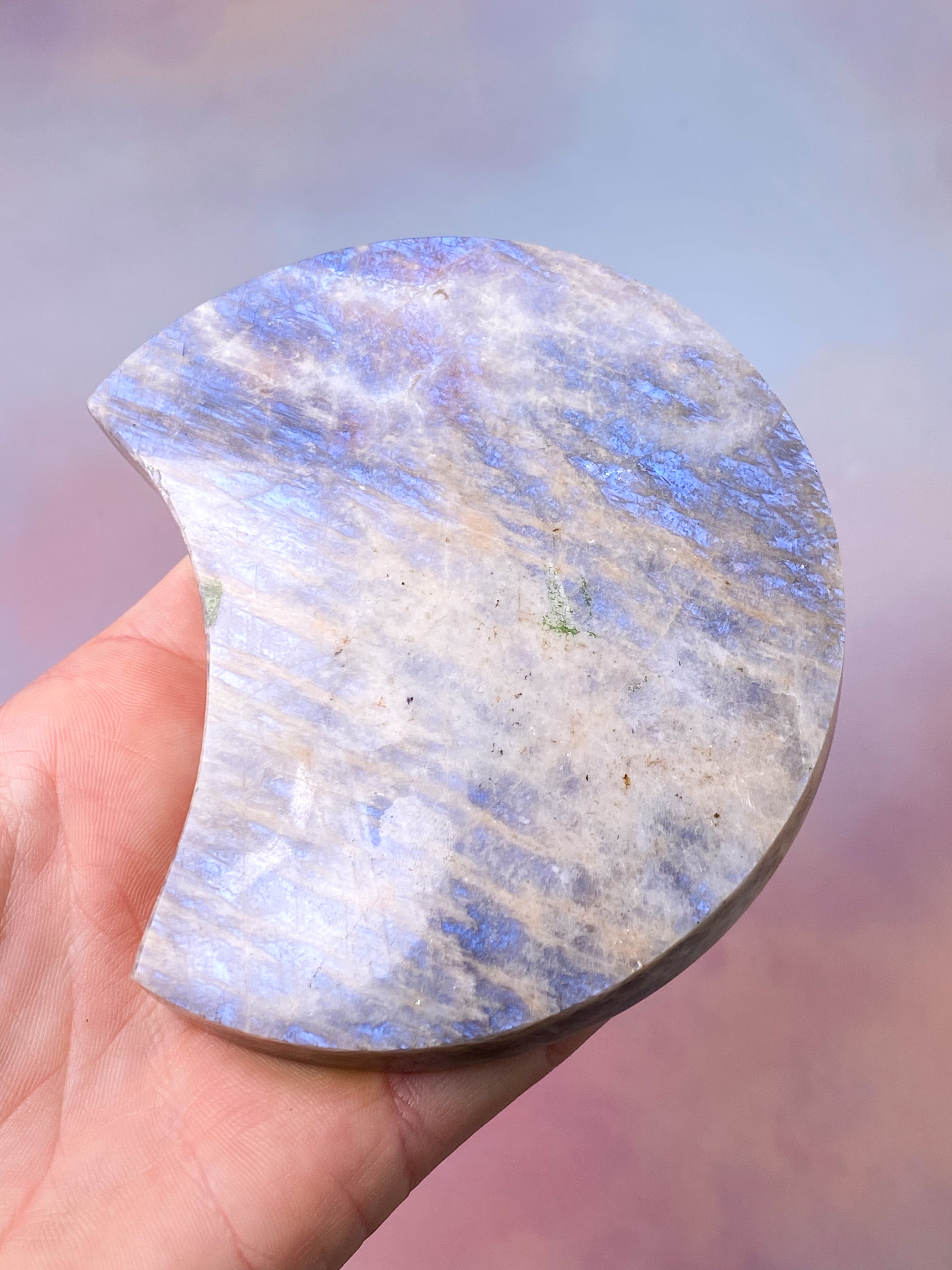 Rainbow Moonstone Palmstone