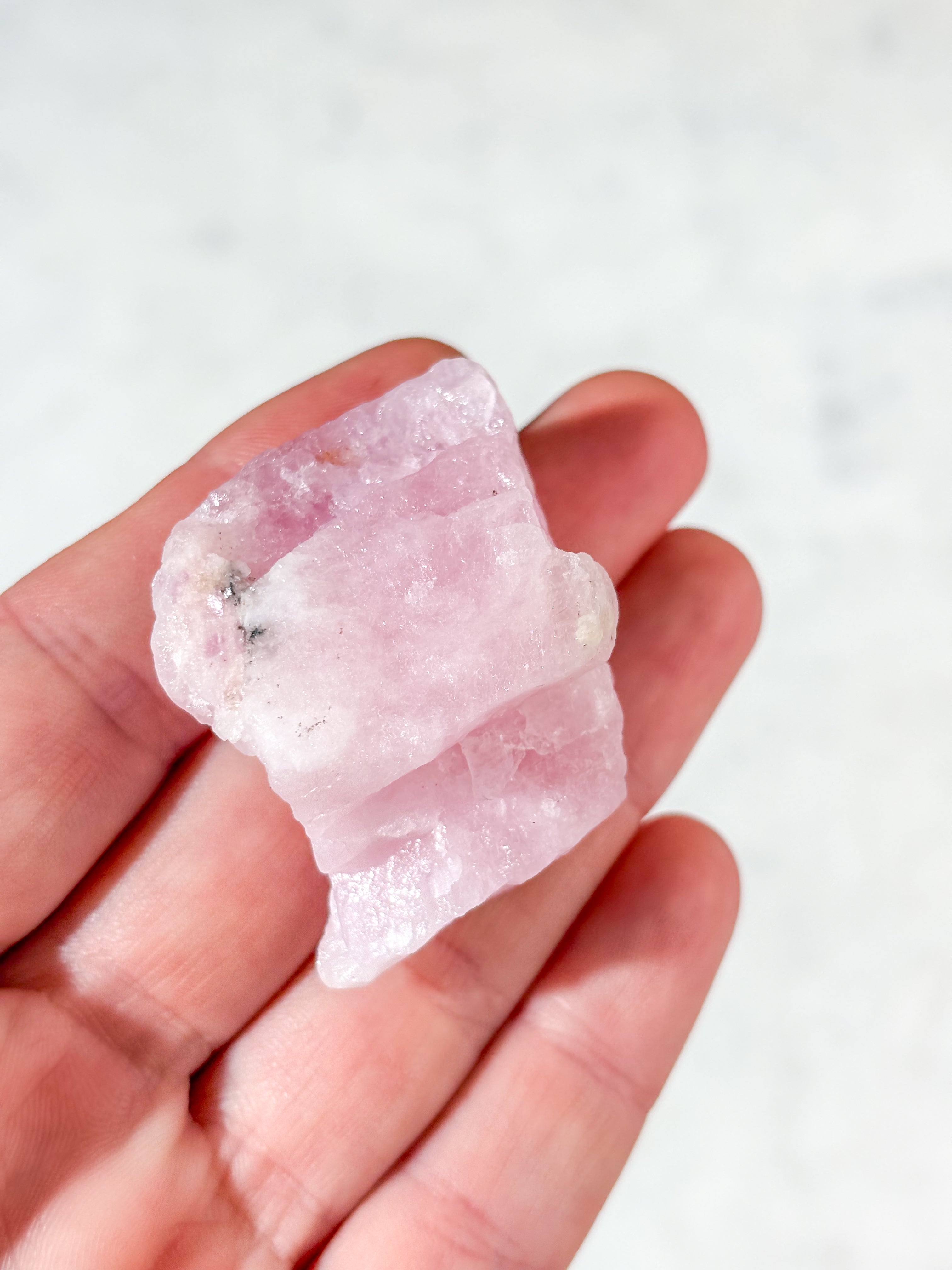 Rå Pink Morganit (Nr. 1)