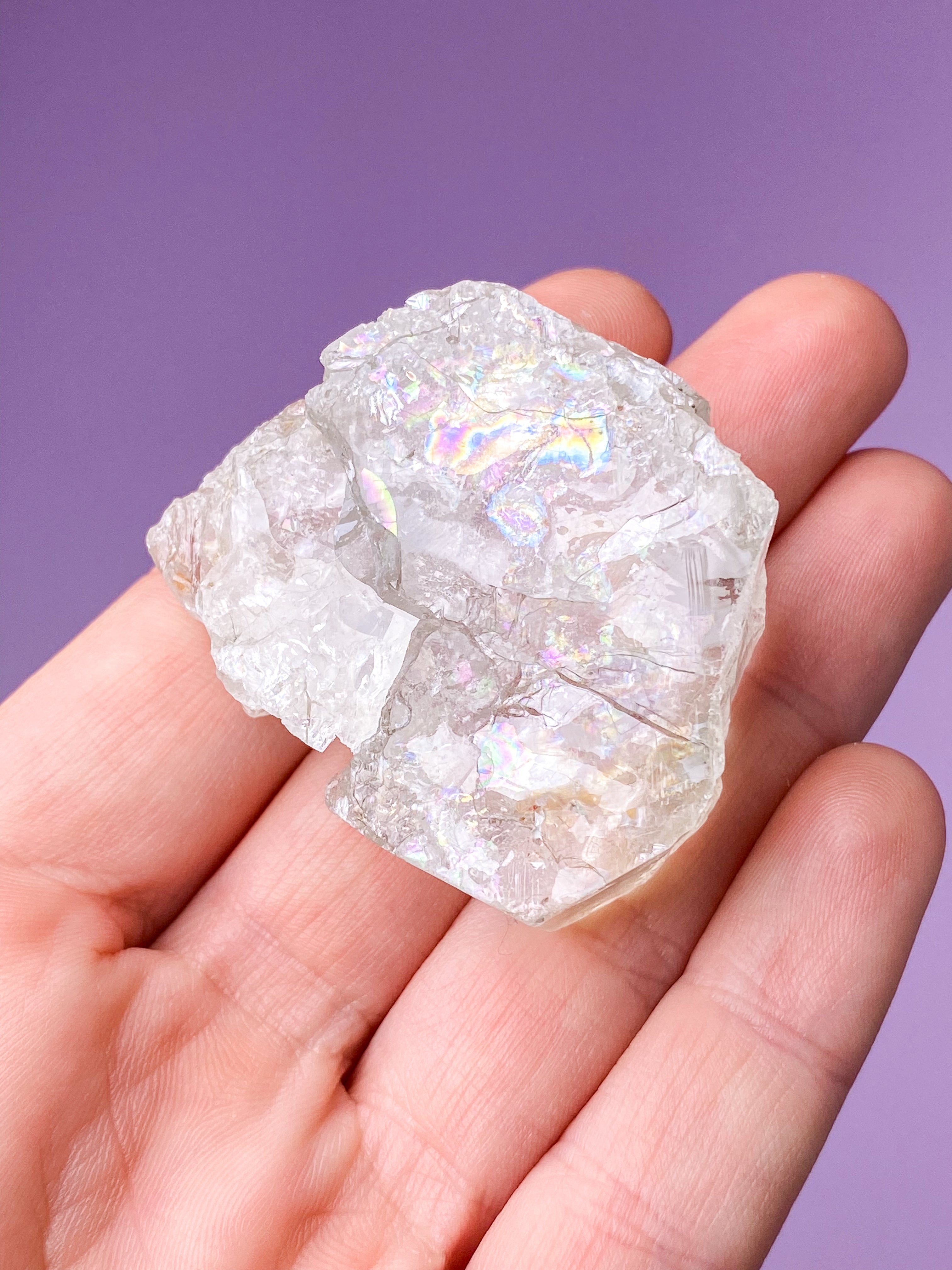 Akvamarin - Petite Heart - Guld