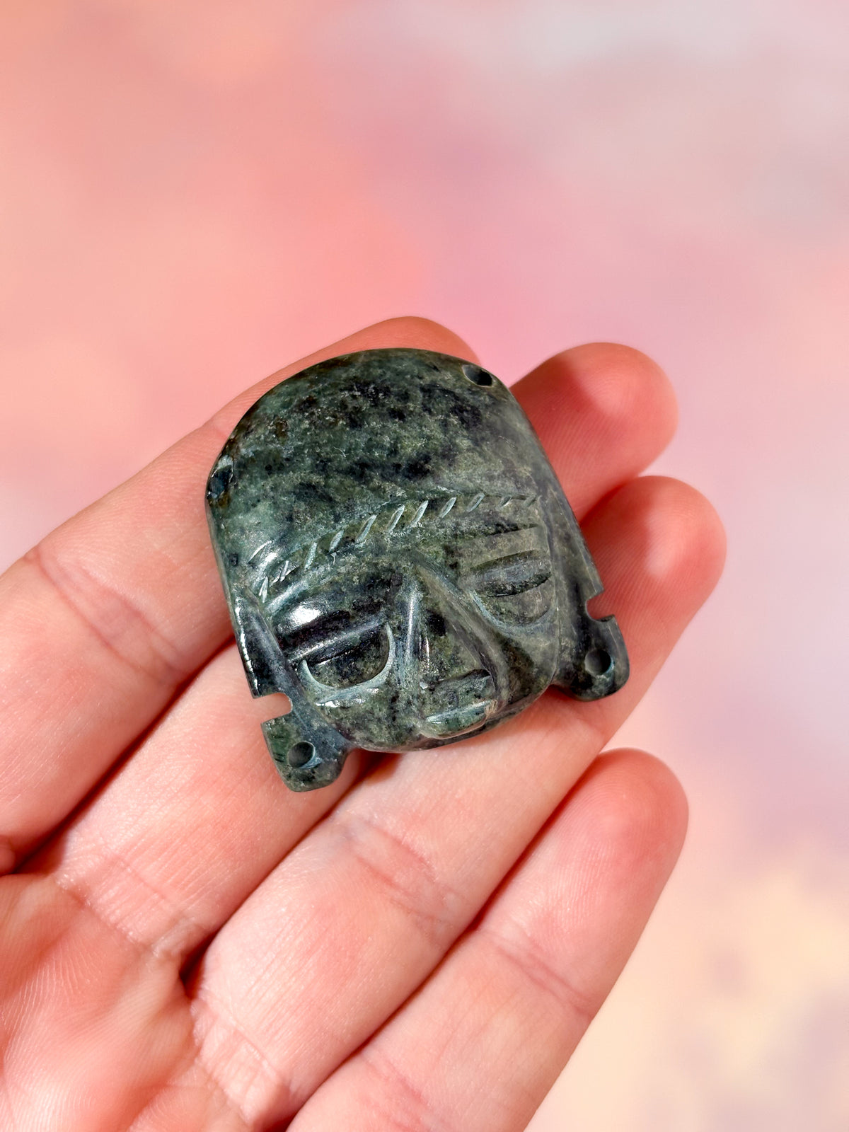 Nefrit Jade Maya Maske (Nr. 1)