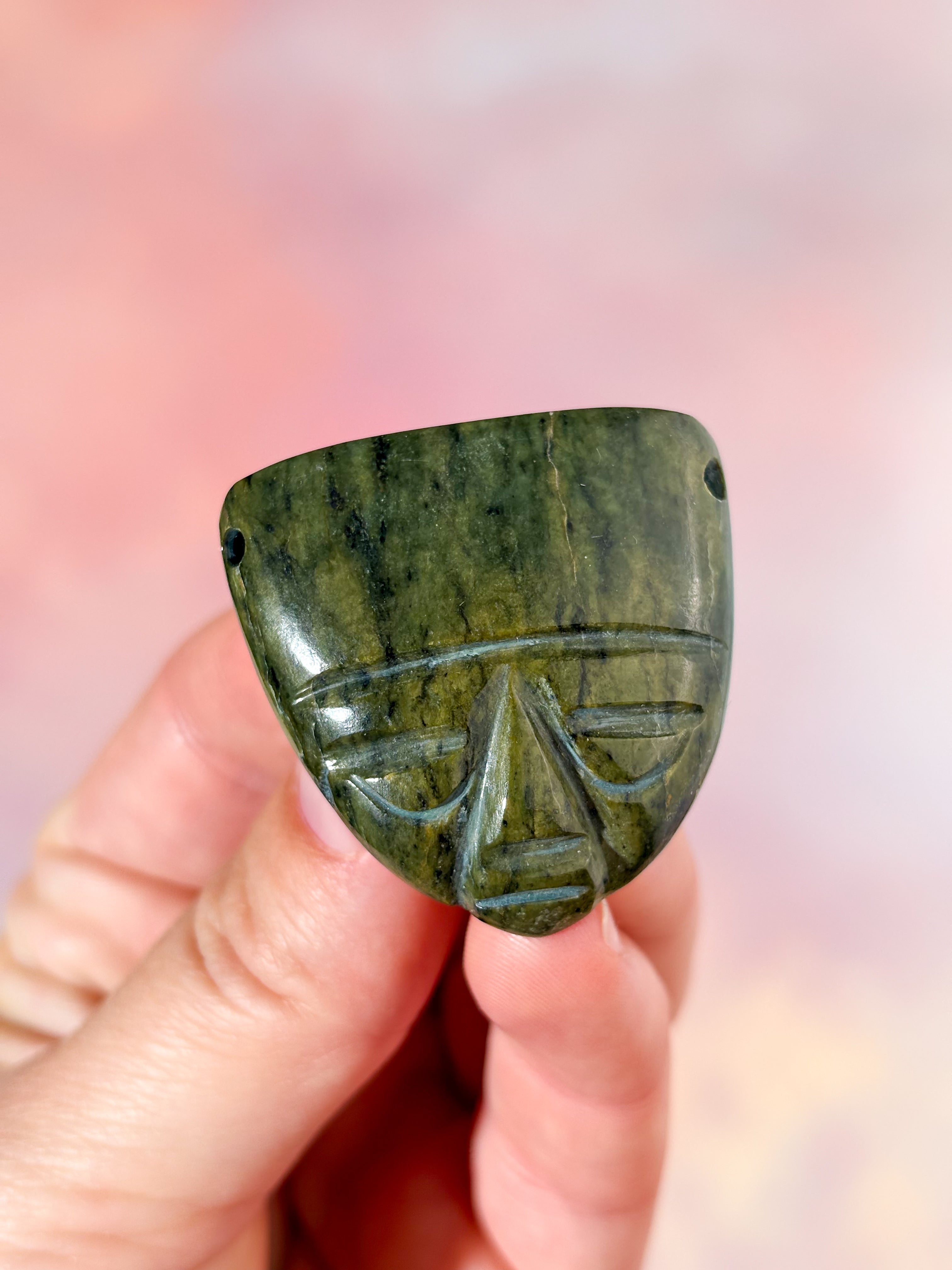 Nefrit Jade Maya Maske (Nr. 5)