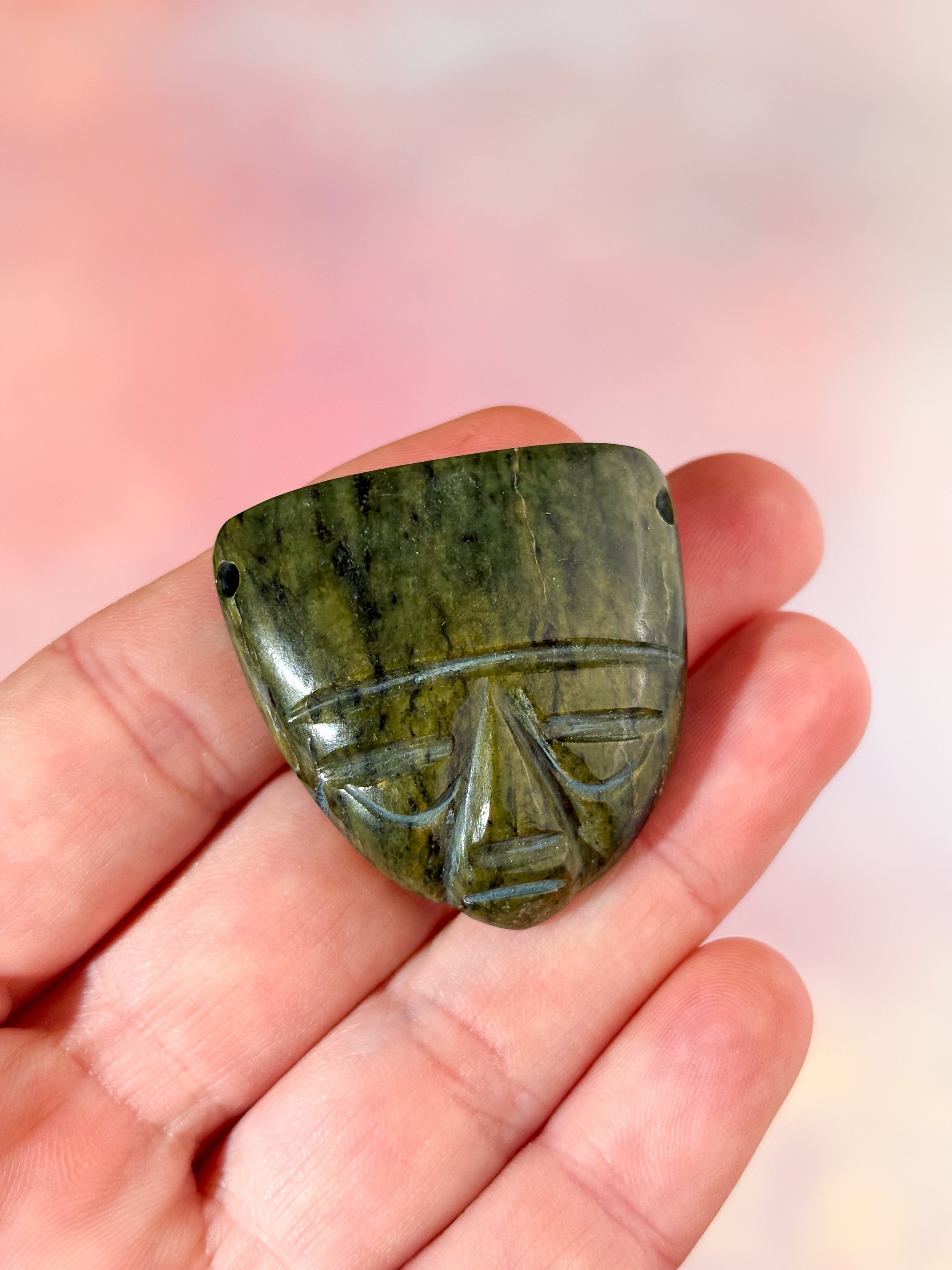 Nefrit Jade Maya Maske (Nr. 5)