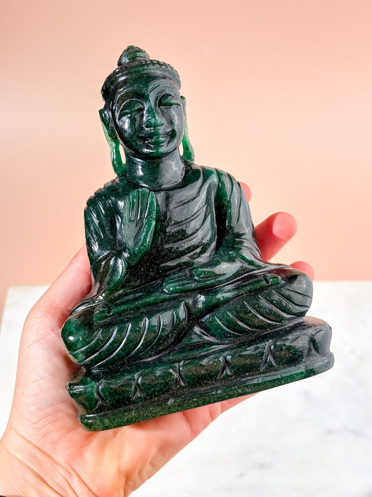 Grøn Aventurin Buddha (Nr. 1)
