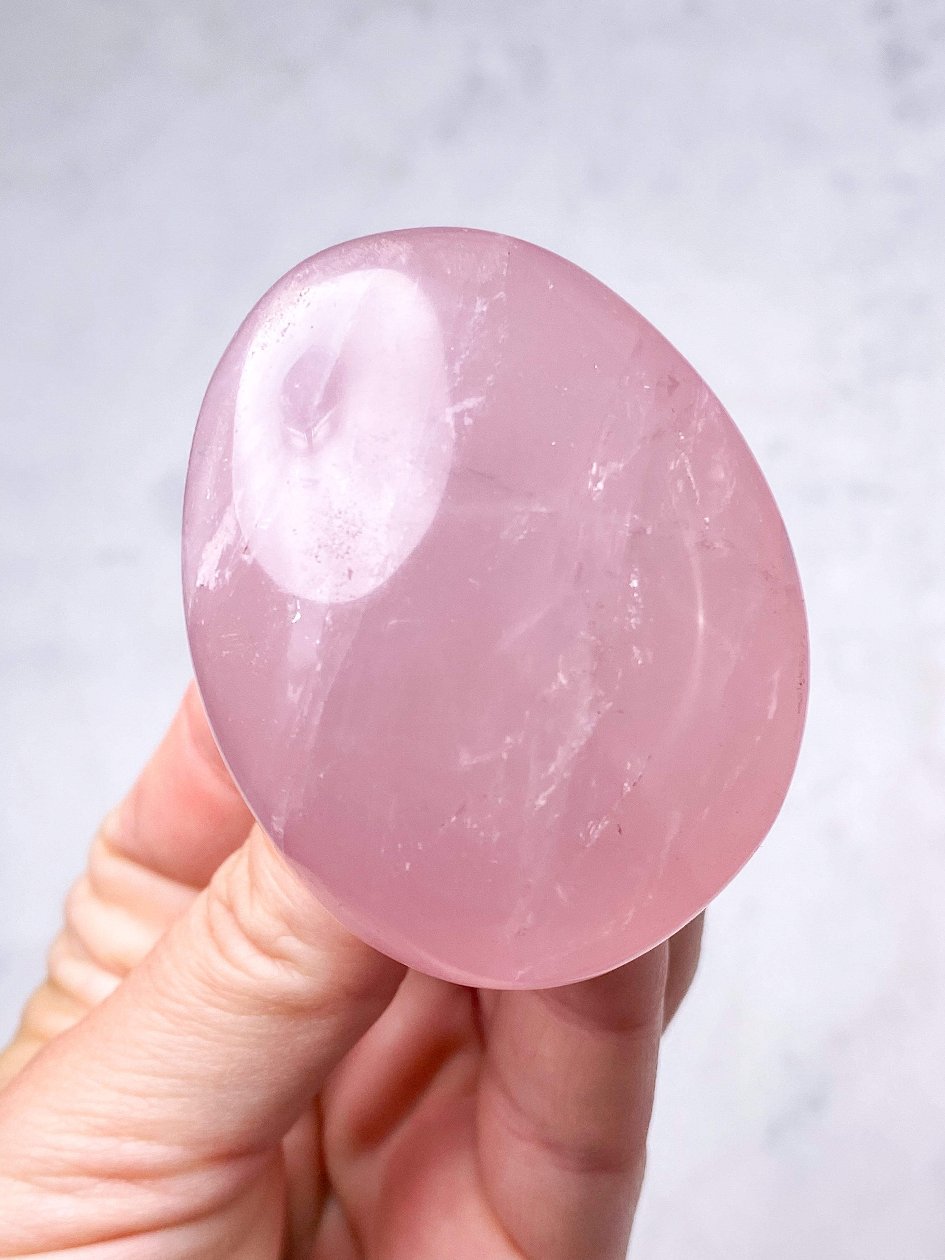 Rosakvarts Palmstone (Nr. 11)