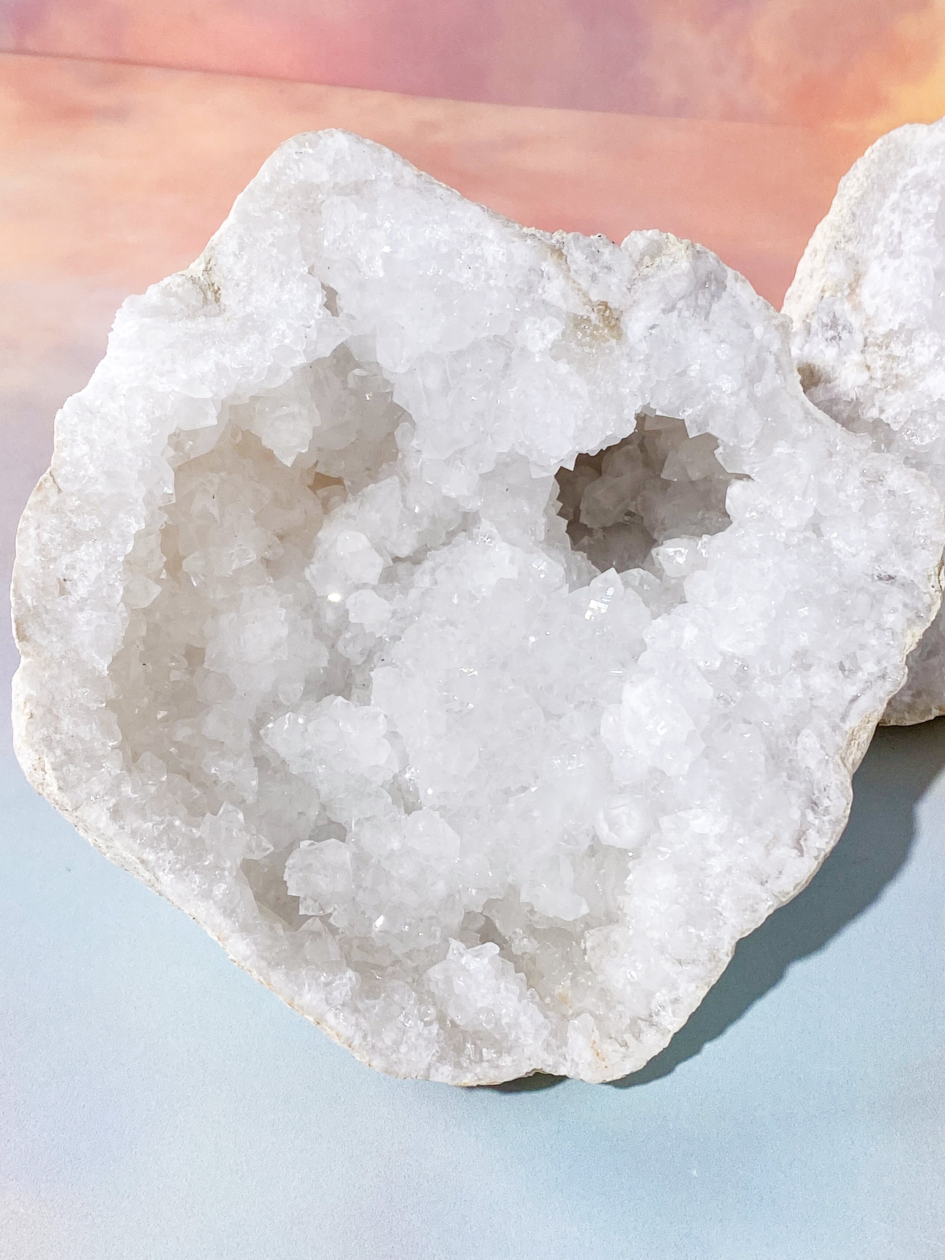 XL Bjergkrystal Geode Sæt - 3,2 kg (Nr. 1)
