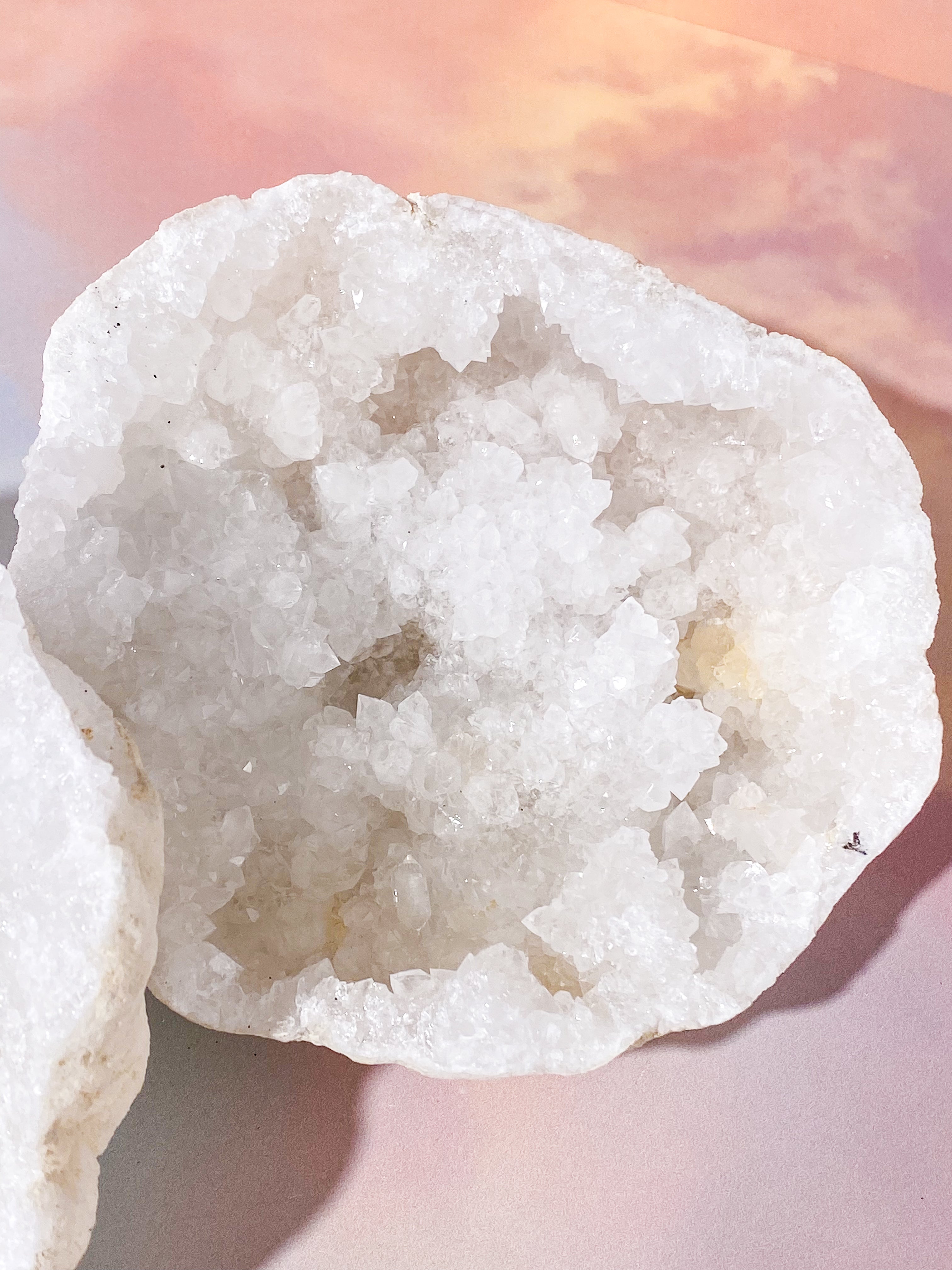 XL Bjergkrystal Geode Sæt - 2,1 kg (Nr. 2)