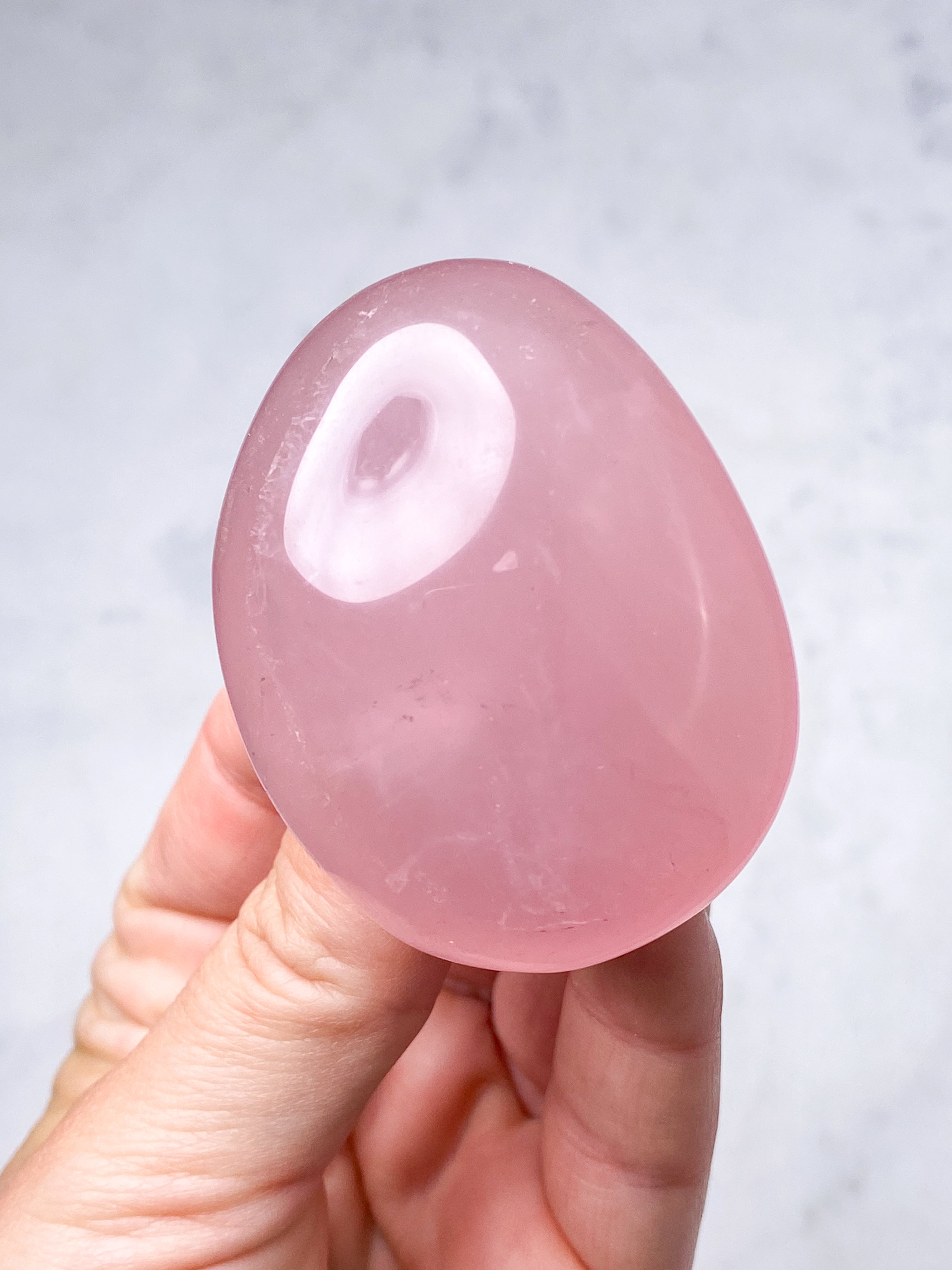 Rosakvarts Palmstone (Nr. 14)
