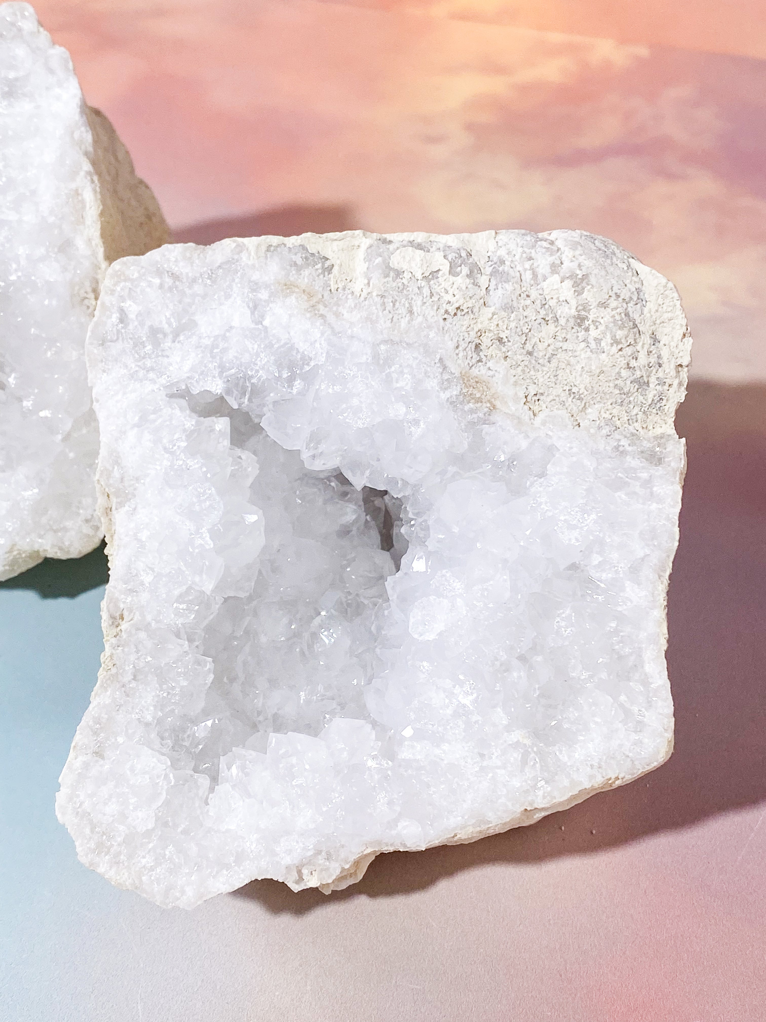 XL Bjergkrystal Geode Sæt - 2,7 kg (Nr. 3)