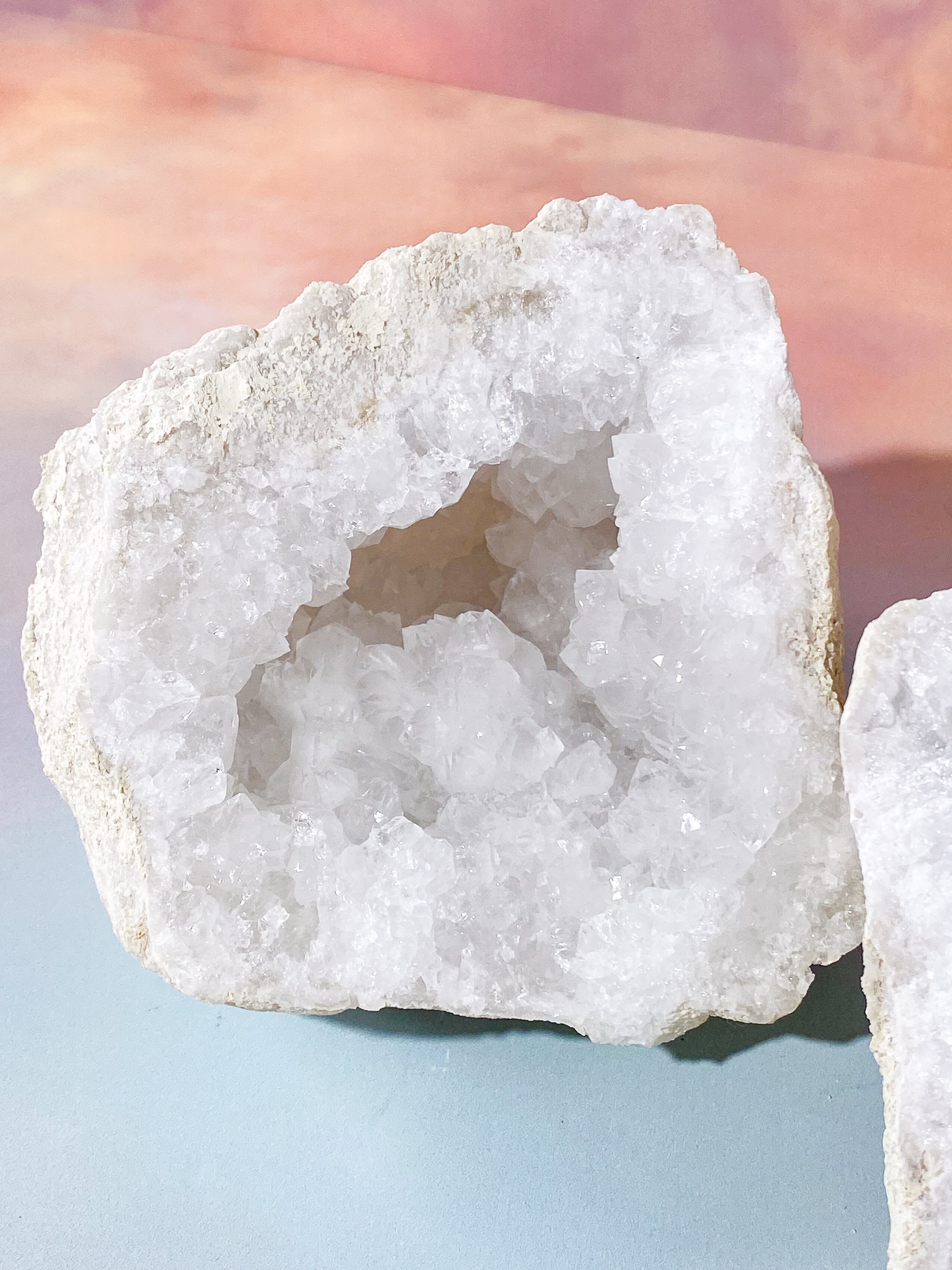 XL Bjergkrystal Geode Sæt - 2,7 kg (Nr. 3)