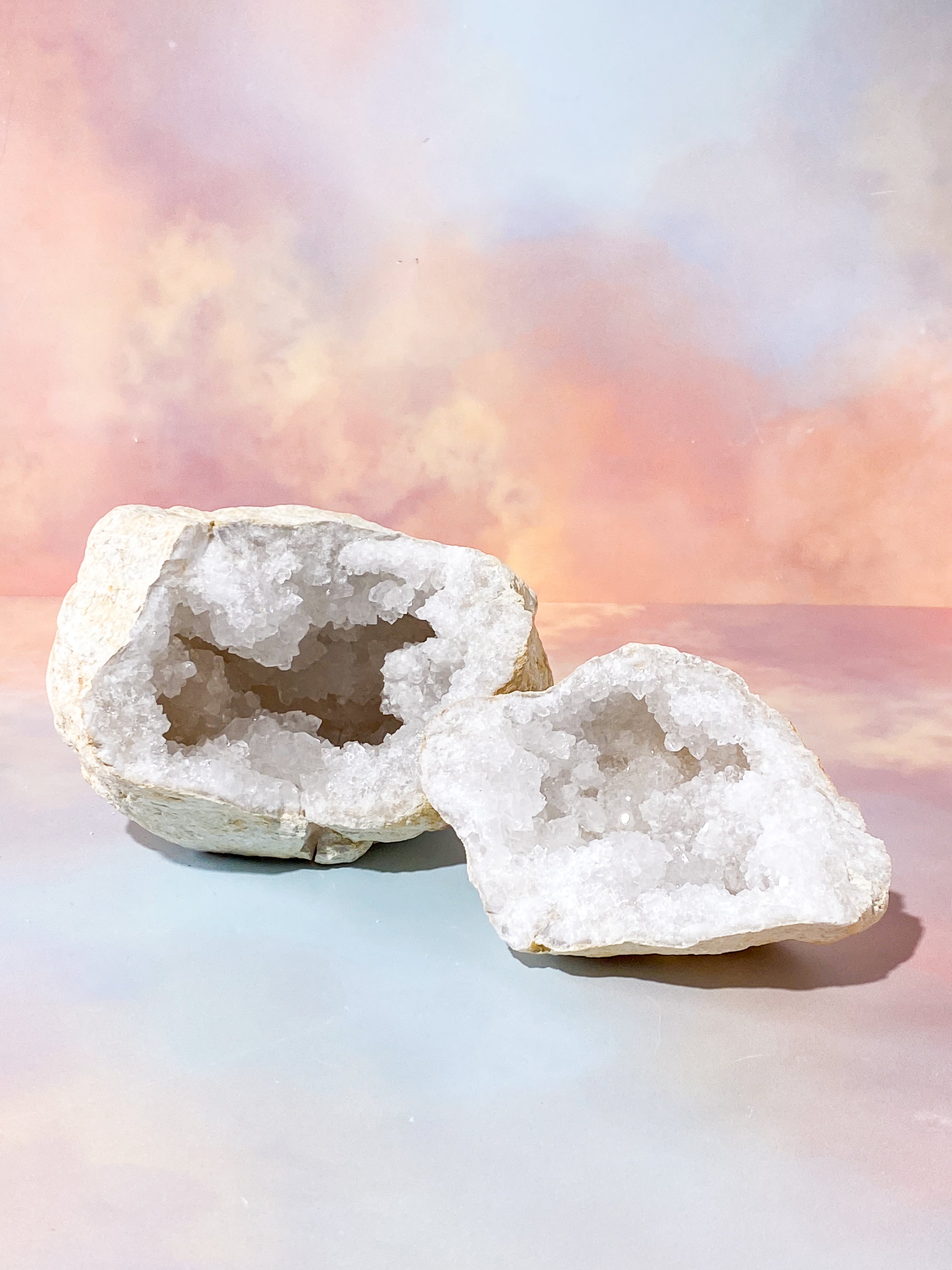 XL Bjergkrystal Geode Sæt - 2,5 kg (Nr. 4)