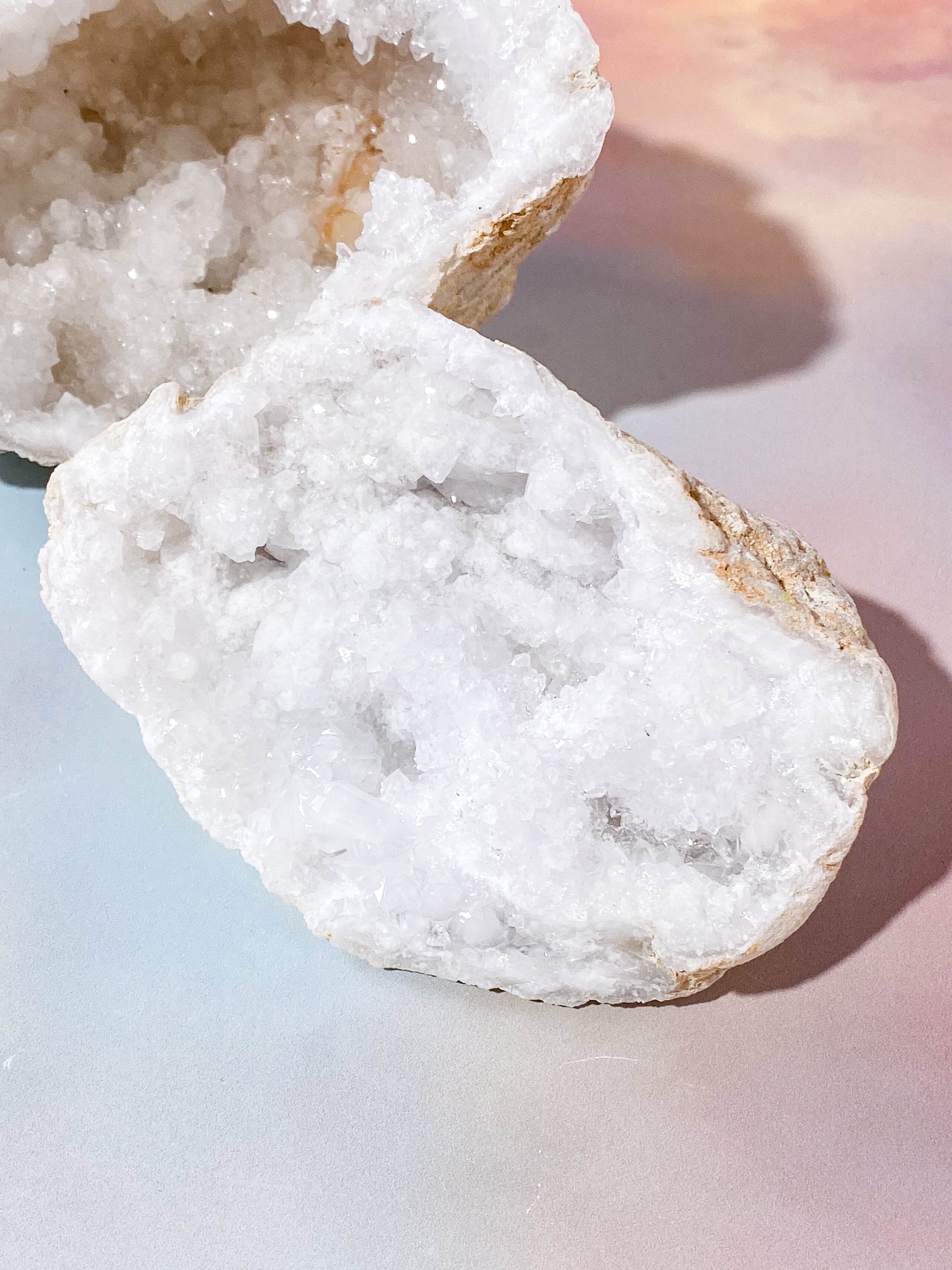 XL Bjergkrystal Geode Sæt - 2,1 kg (Nr. 5)