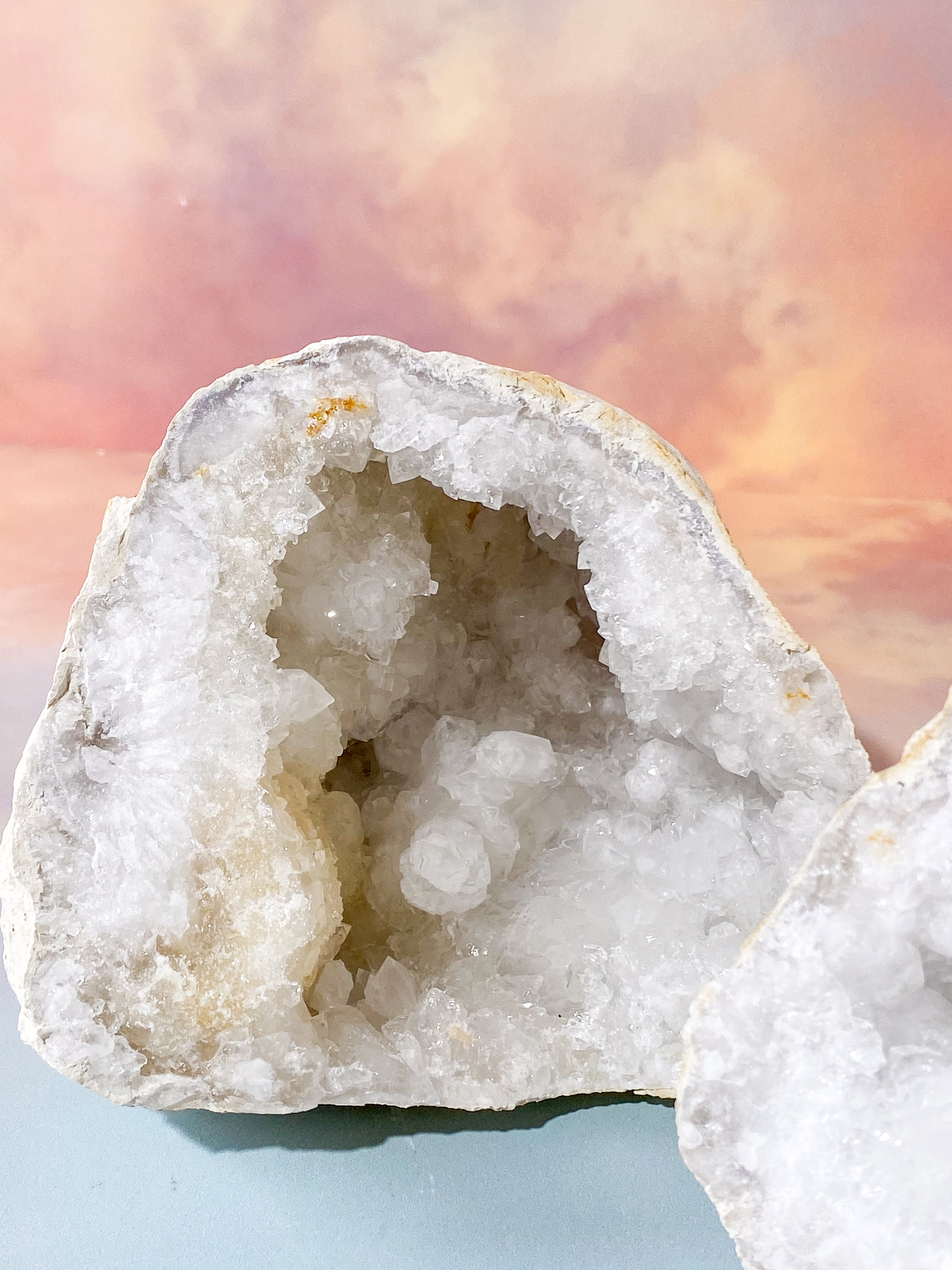 XL Bjergkrystal Geode Sæt - 2,6 kg (Nr. 8)