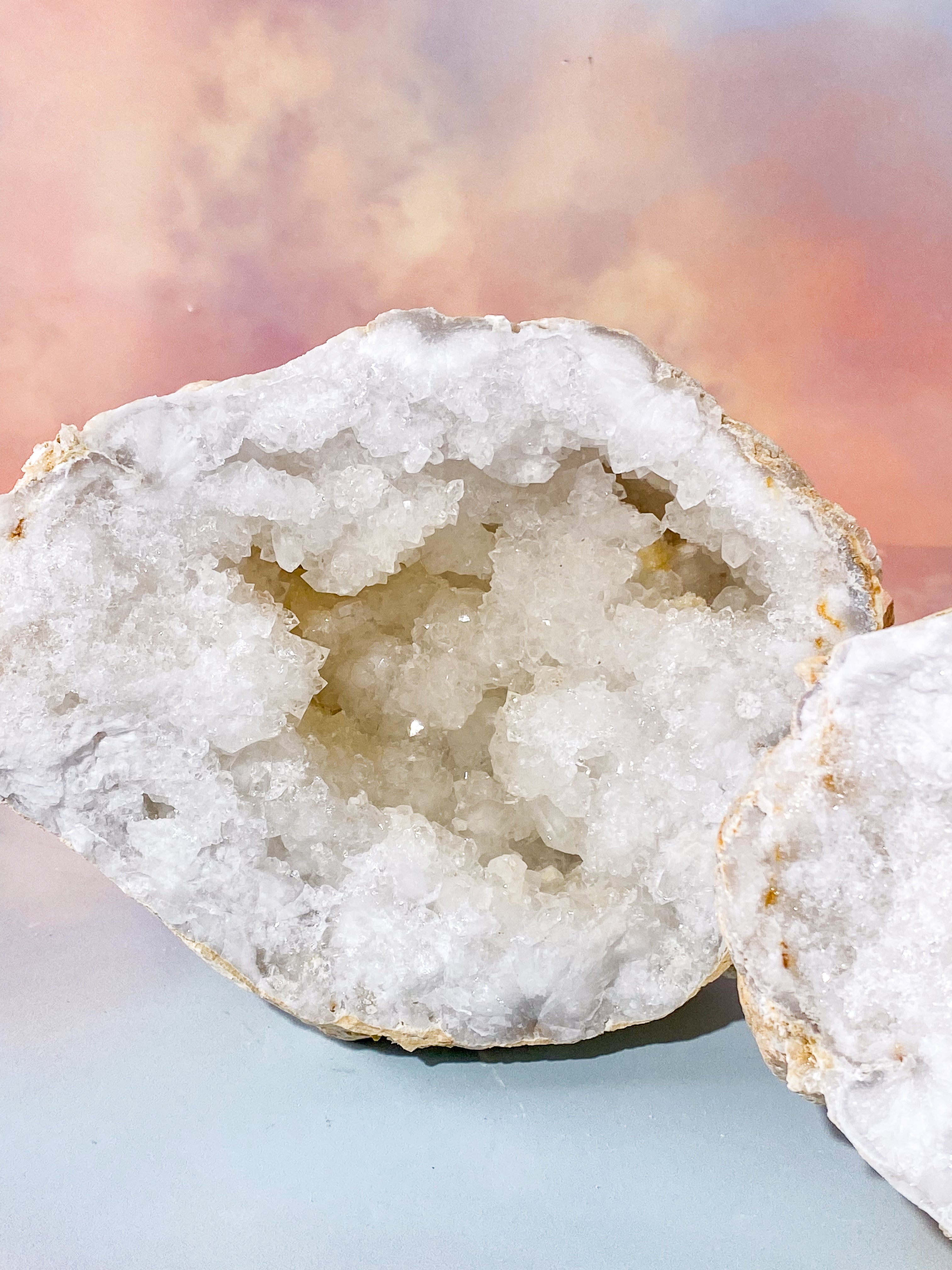 XL Bjergkrystal Geode Sæt - 5,4 kg (Nr. 10)