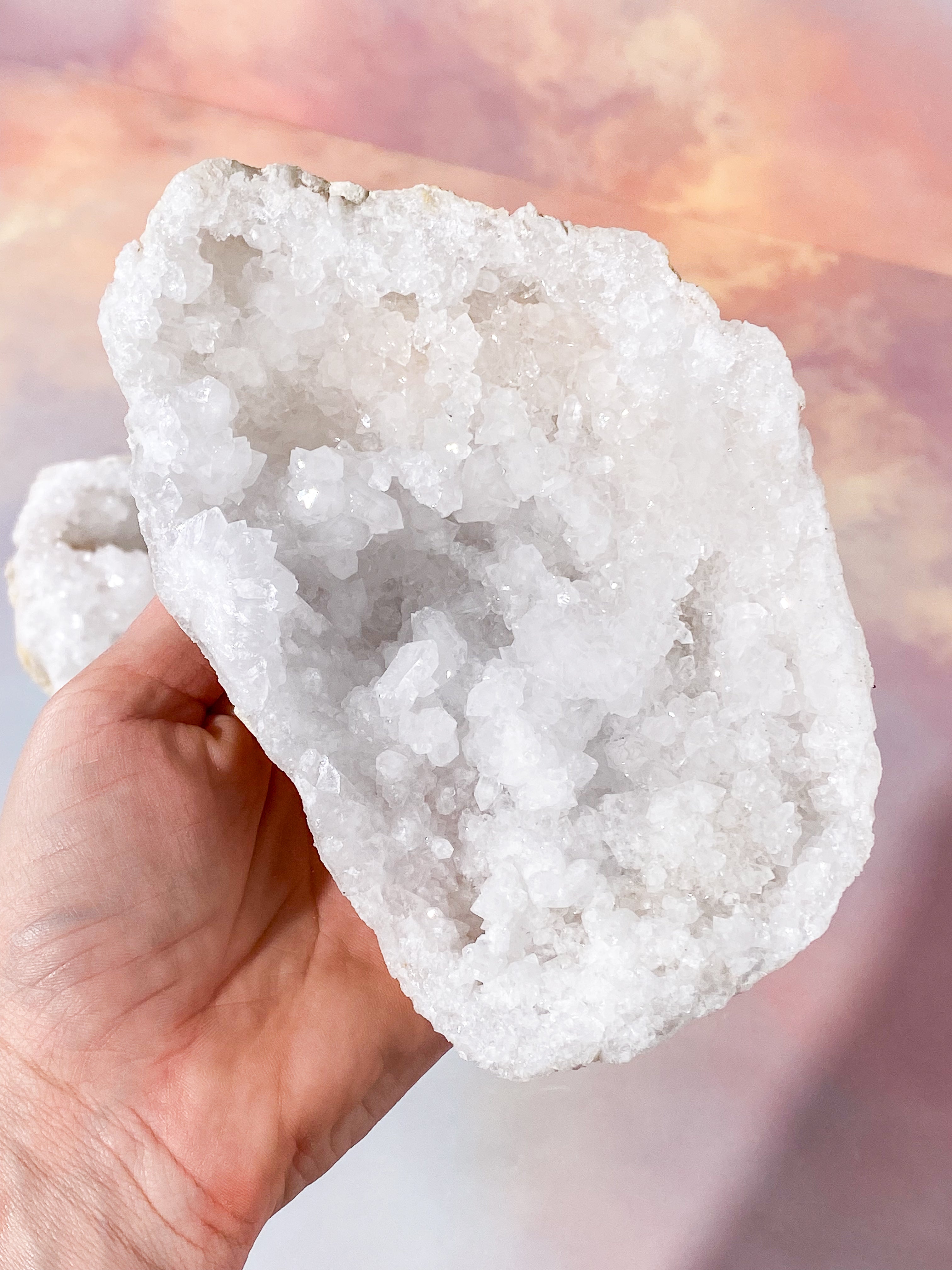 XL Bjergkrystal Geode Sæt - 1,9 kg (Nr. 12)