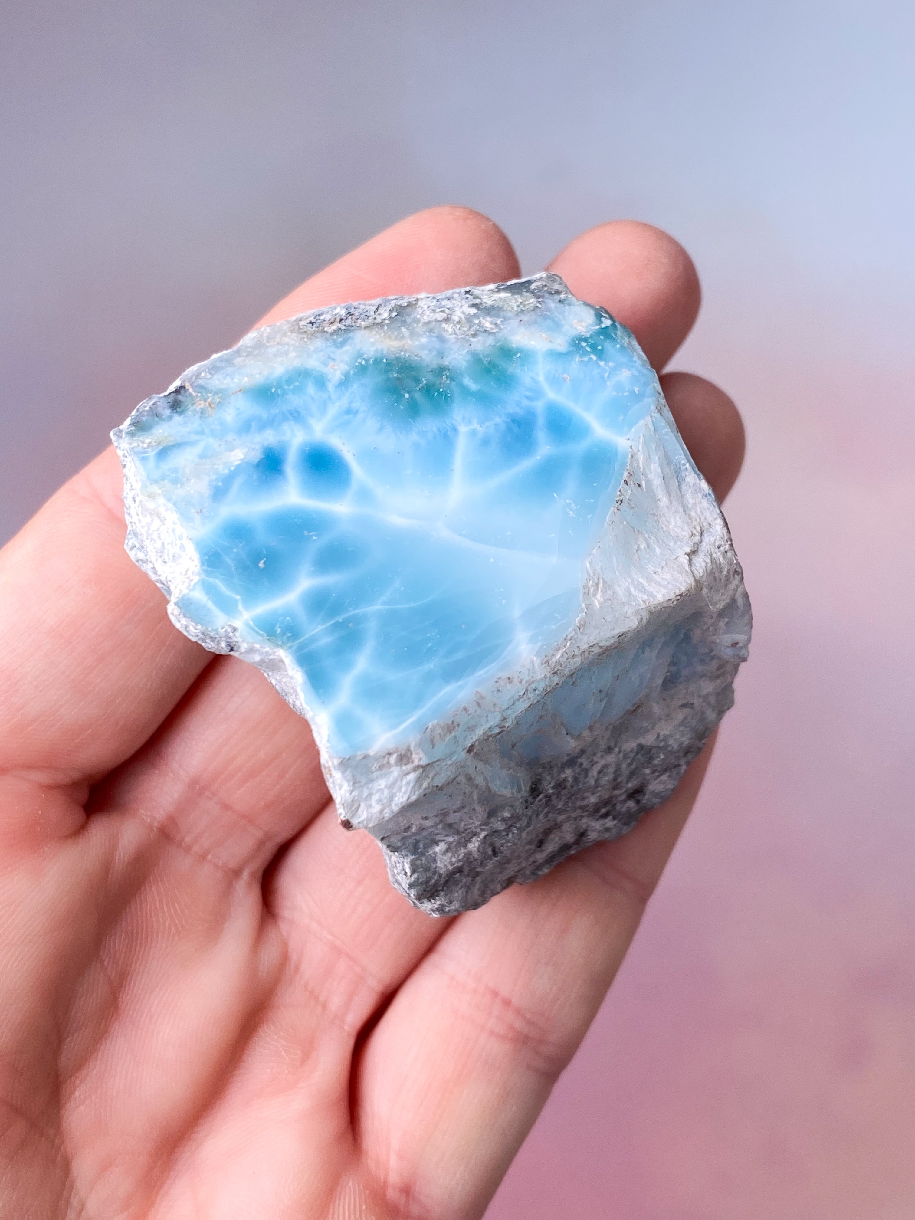 Larimar Semipoleret (Nr. 4)