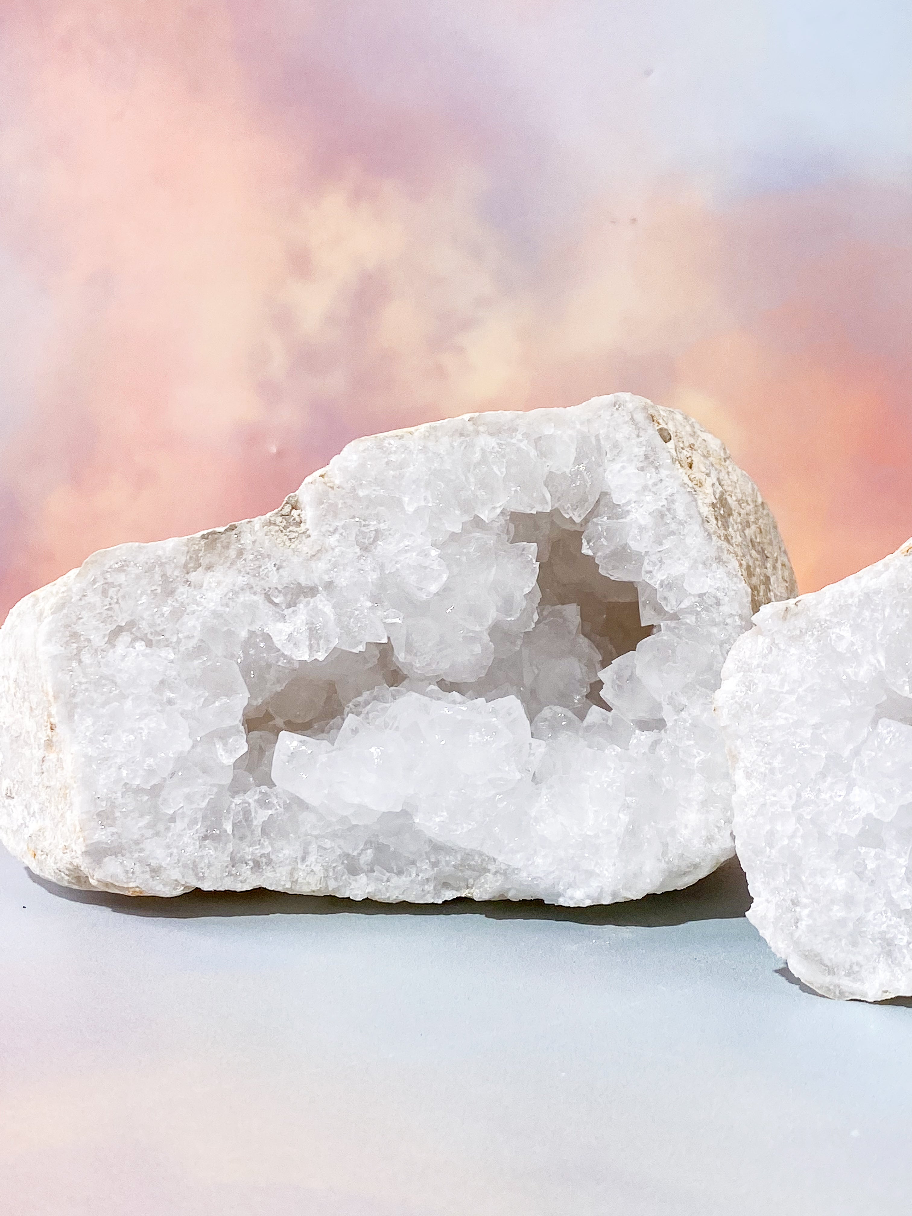 XL Bjergkrystal Geode Sæt - 2,9 kg (Nr. 16)