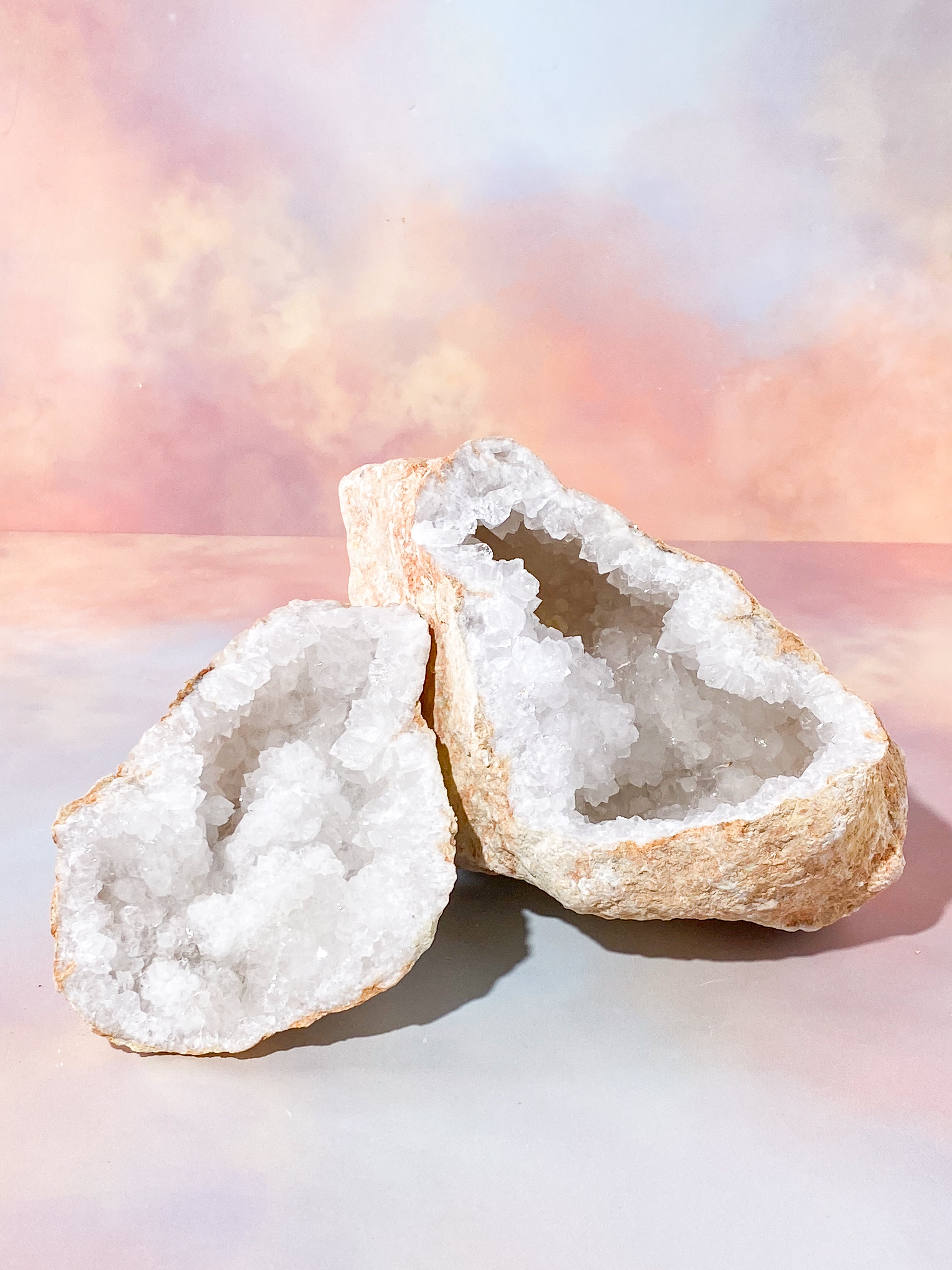 XL Bjergkrystal Geode Sæt - 4 kg (Nr. 18)