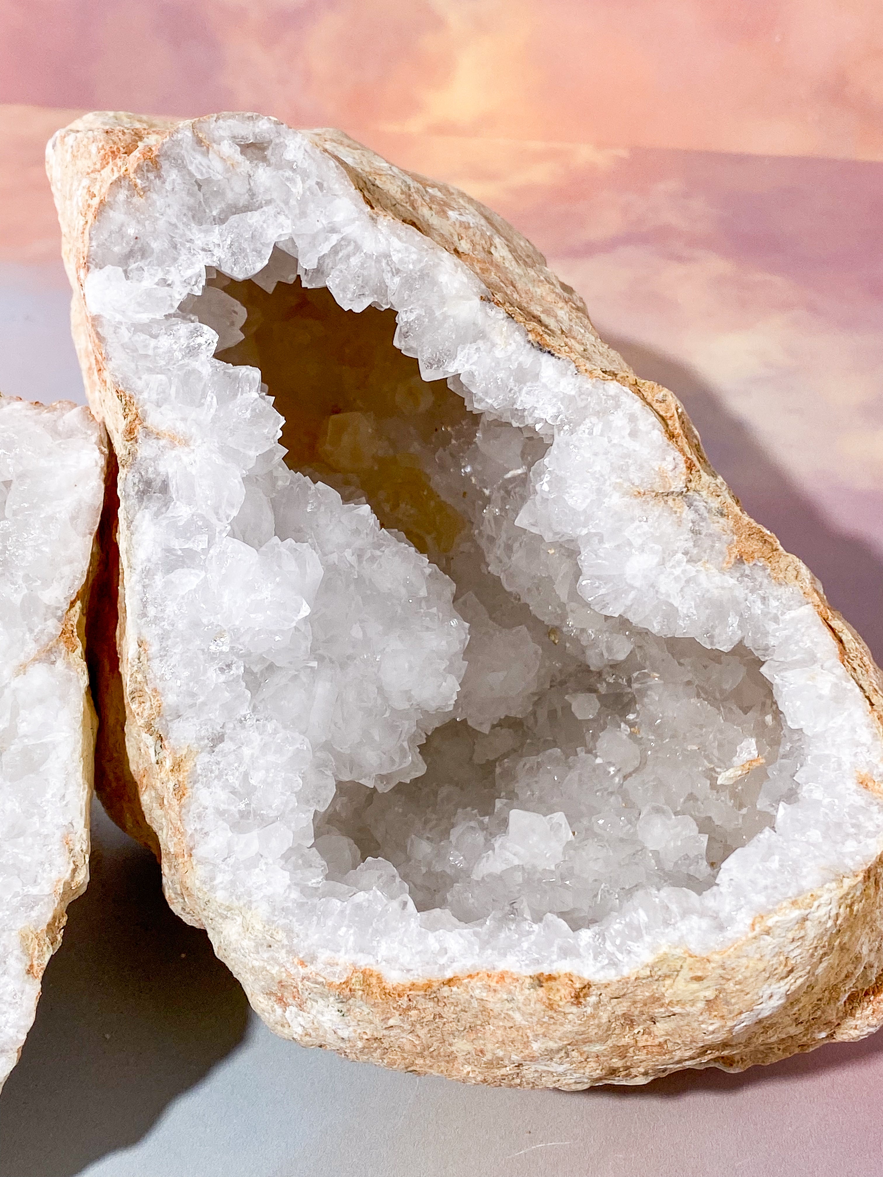 XL Bjergkrystal Geode Sæt - 4 kg (Nr. 18)