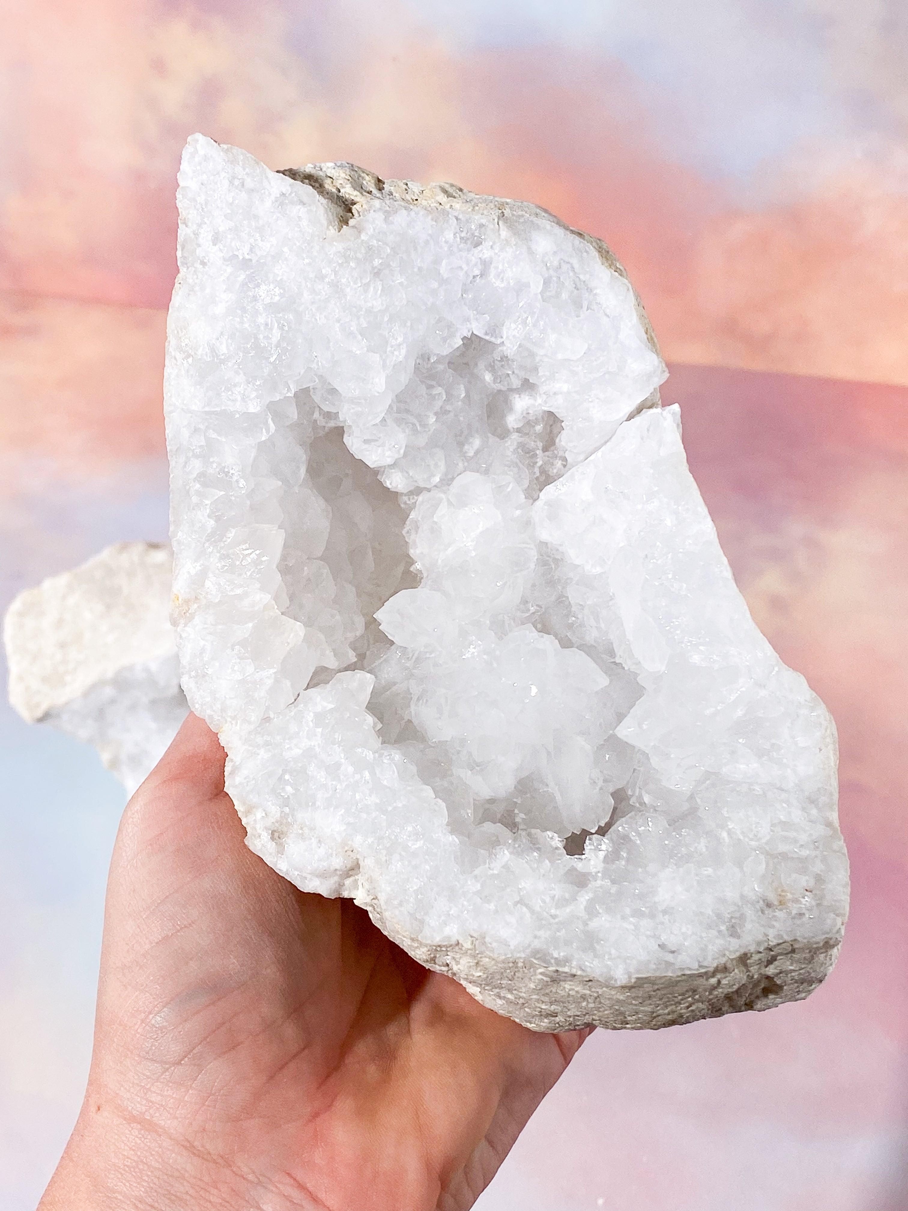 XL Bjergkrystal Geode Sæt - 3,4 kg (Nr. 19)