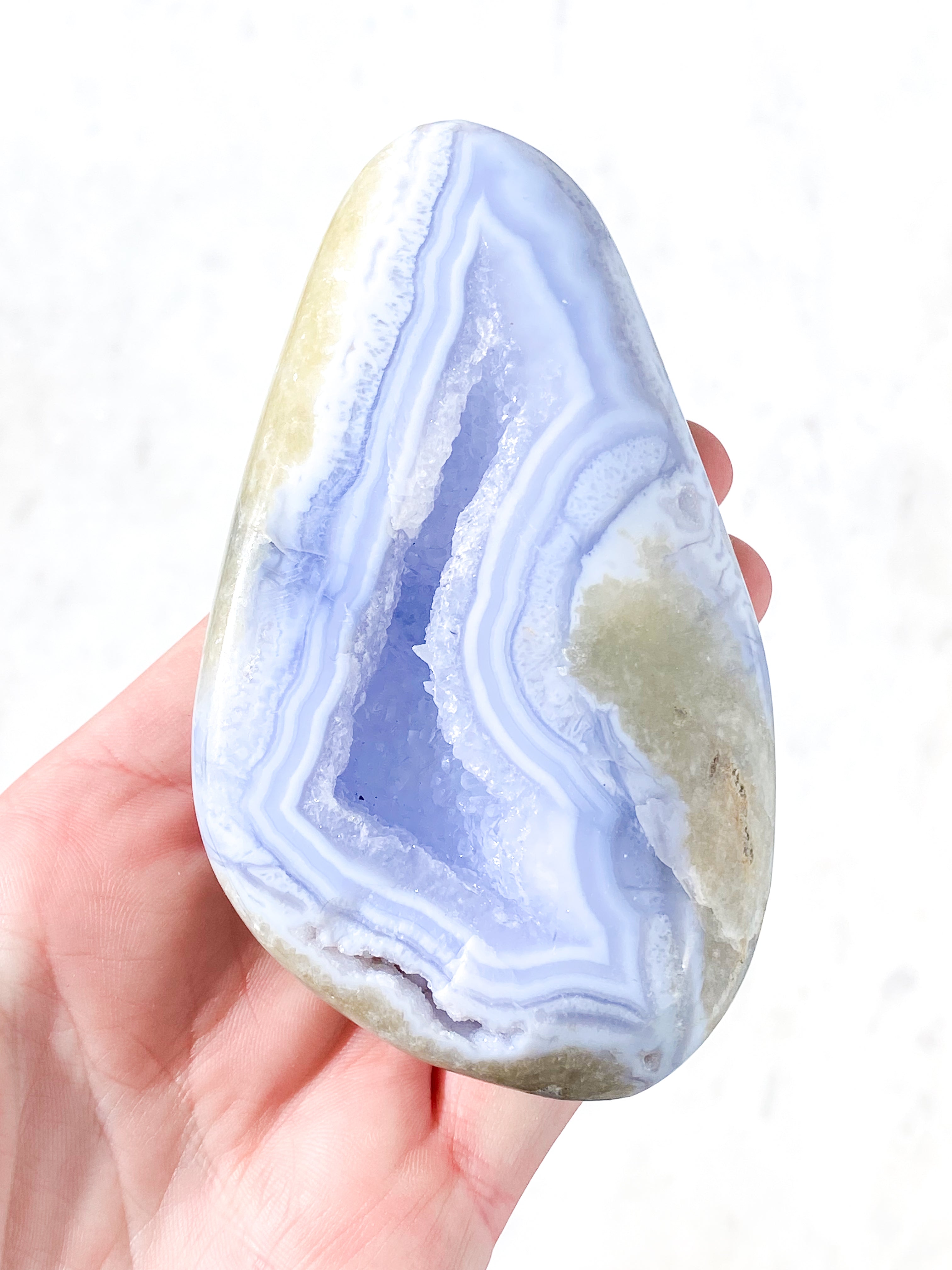 Druzy Polerad Spetsagat (Nr. 7)