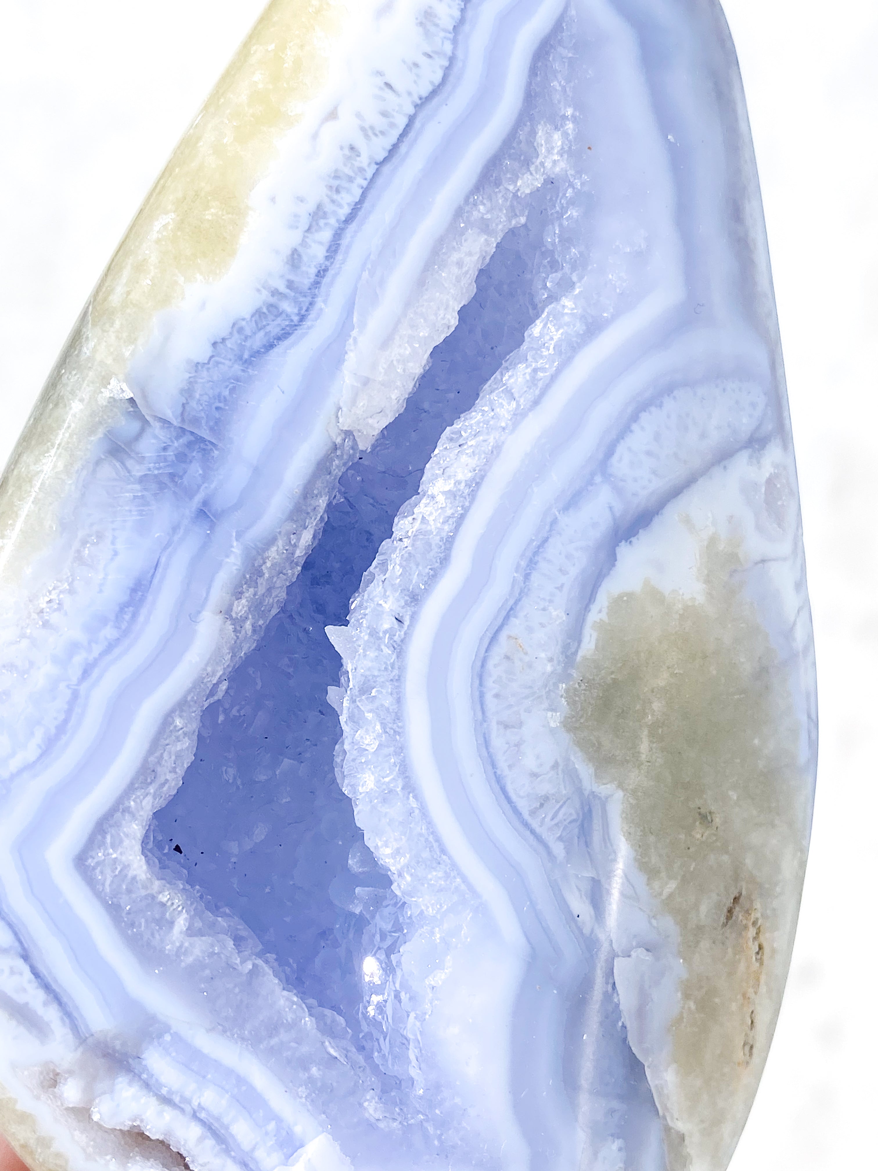 Druzy Polerad Spetsagat (Nr. 7)