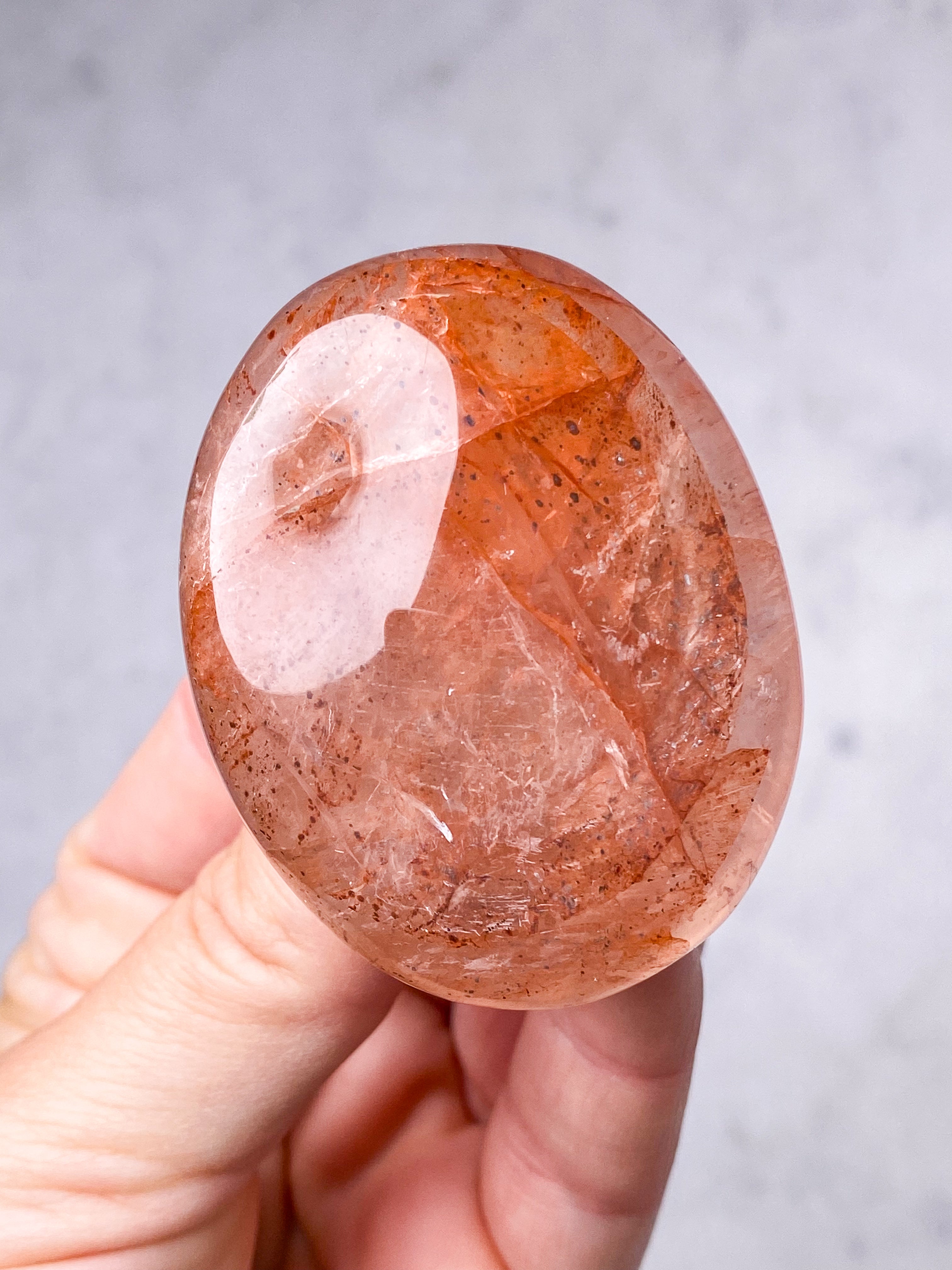 Hæmatit Kvarts Palmstone (Nr. 6)