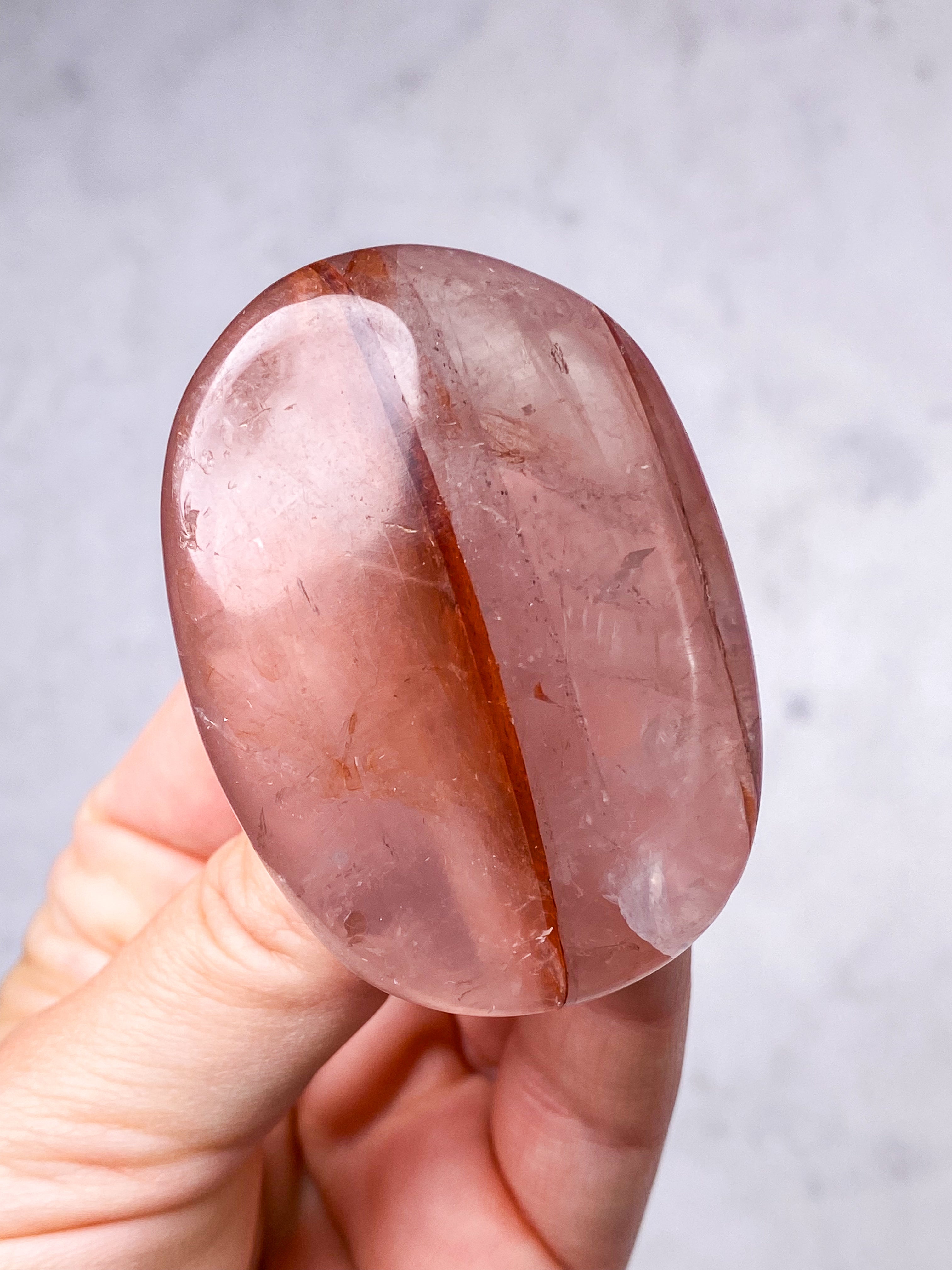 Hæmatit Kvarts Palmstone (Nr. 7)