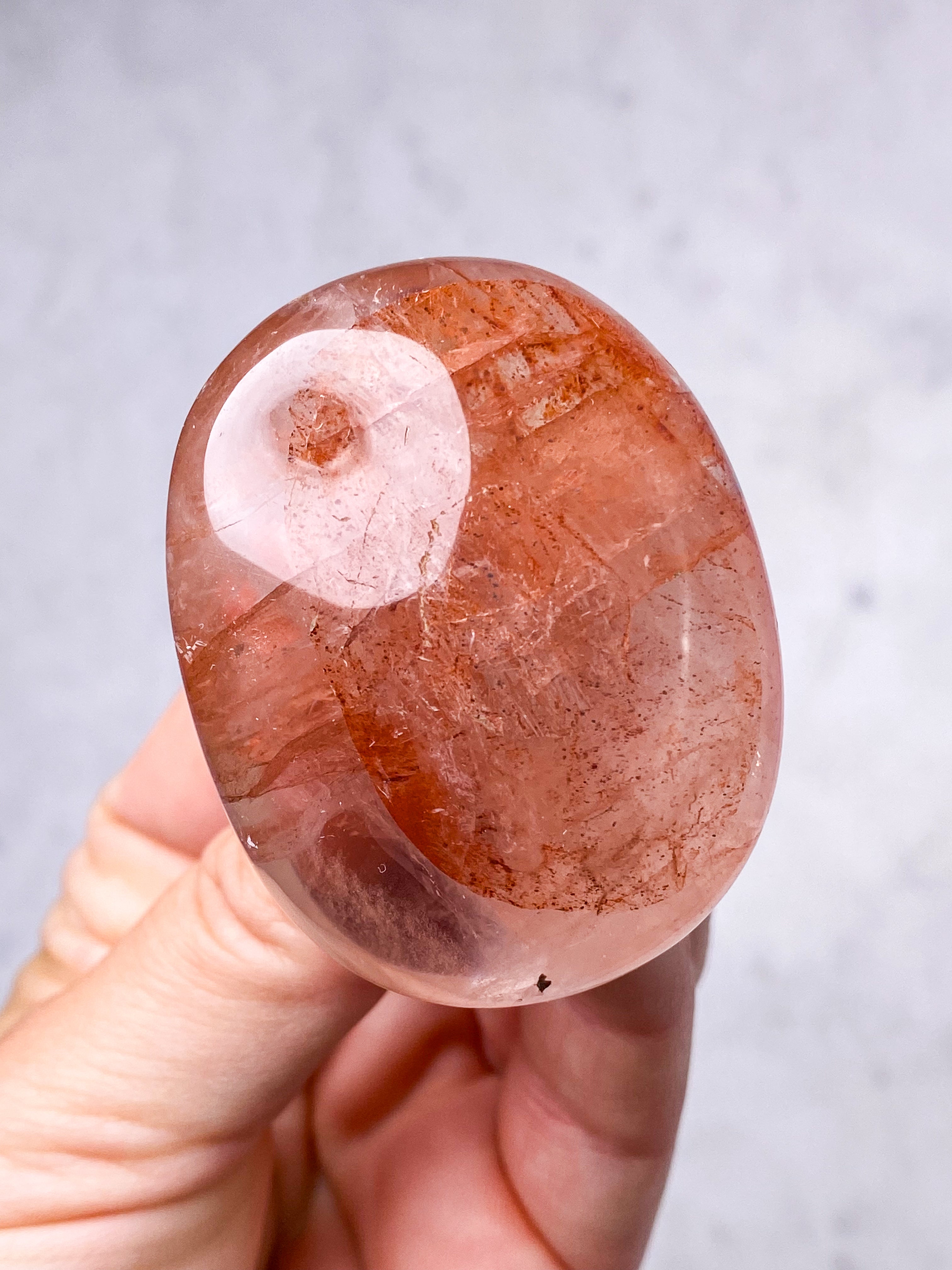 Hæmatit Kvarts Palmstone (Nr. 8)