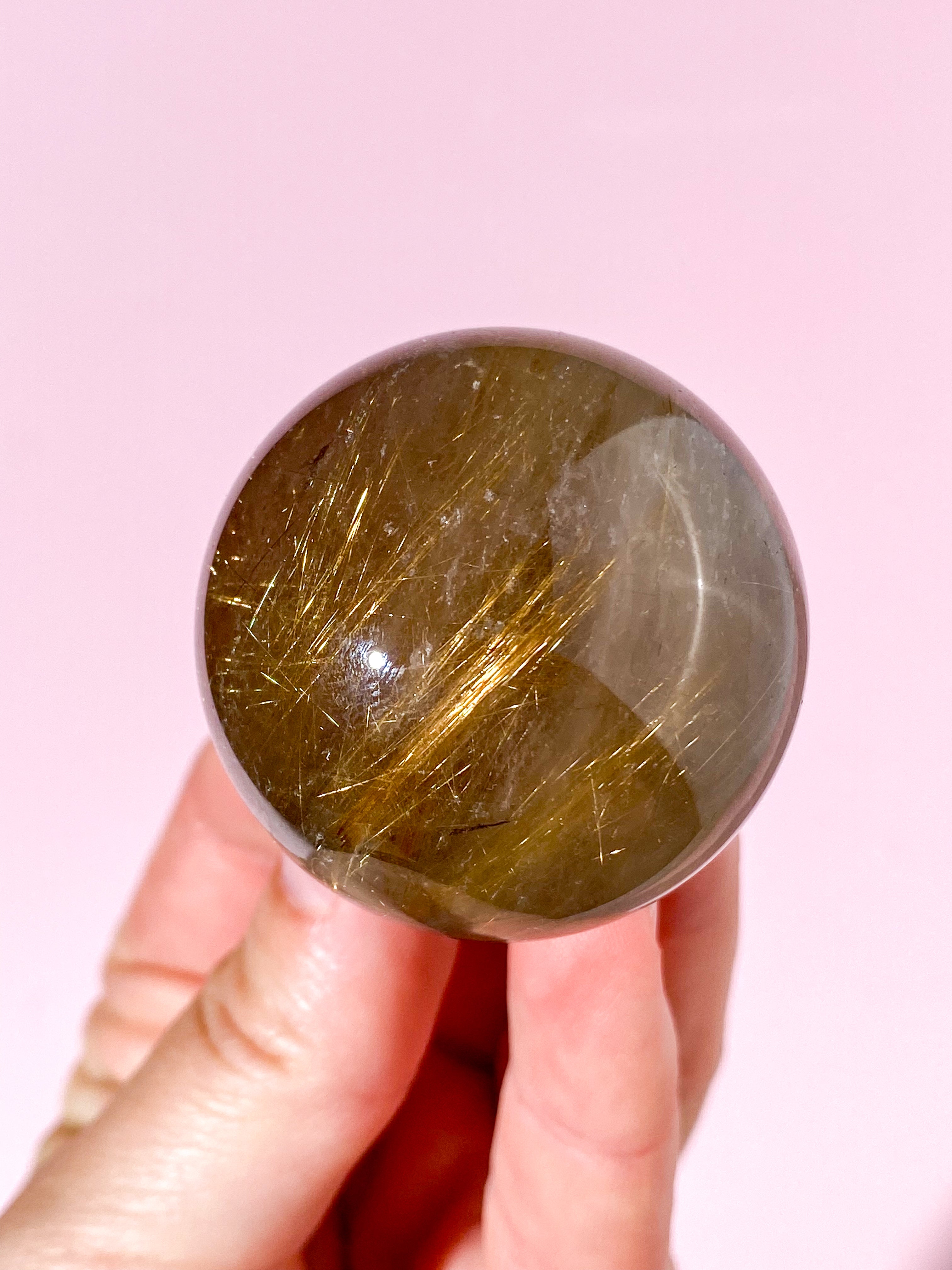 Guld Rutil Kvarts Kugle (Nr. 2)