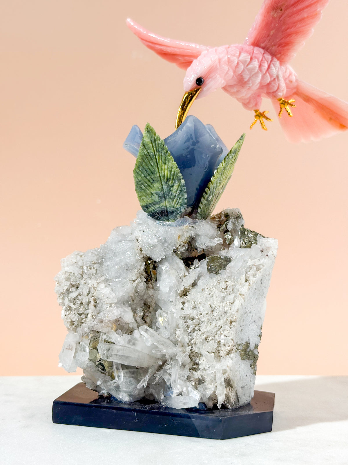Kolibri Krystal Skulptur (Nr. 1)