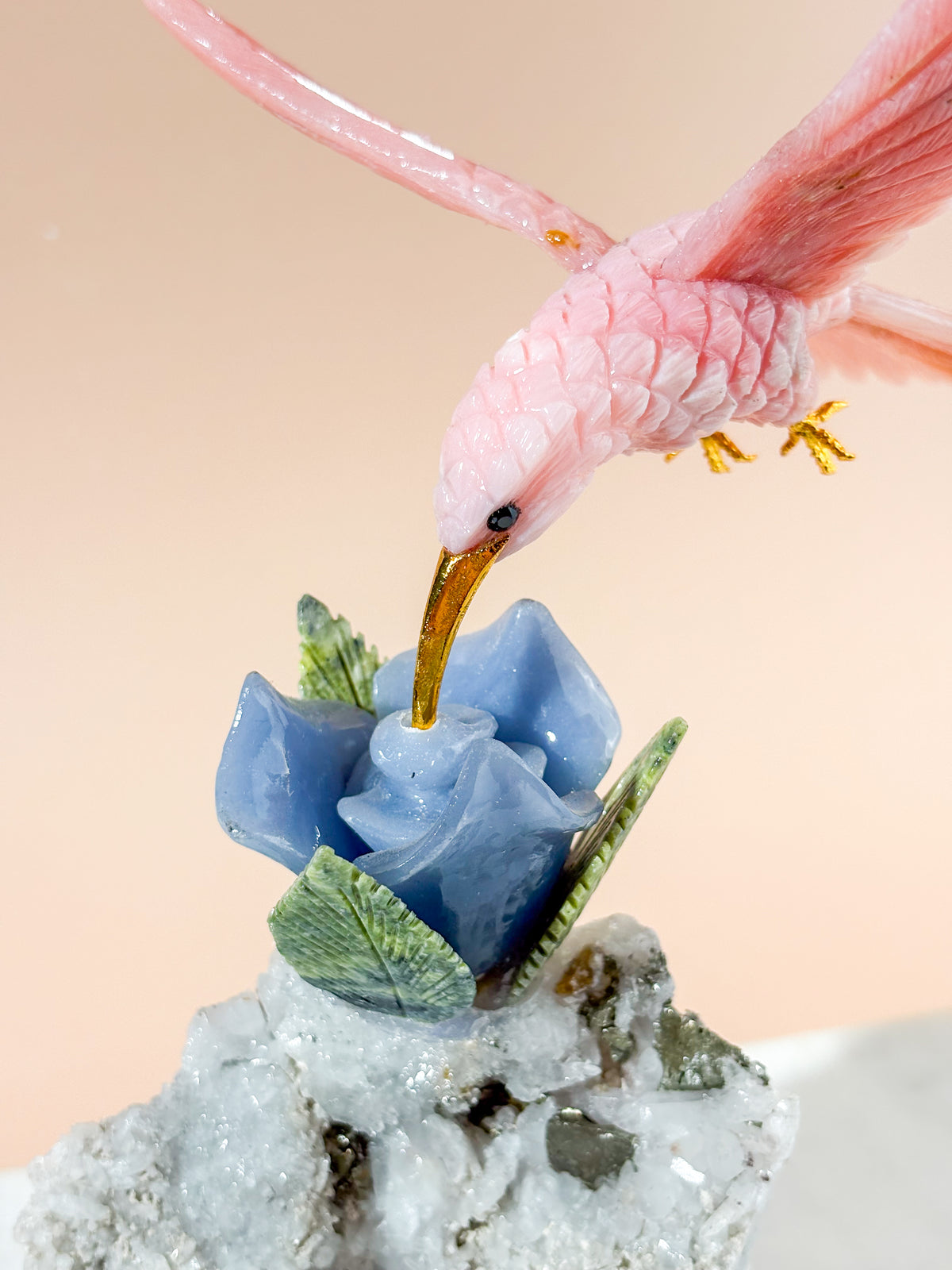 Kolibri Krystal Skulptur (Nr. 1)