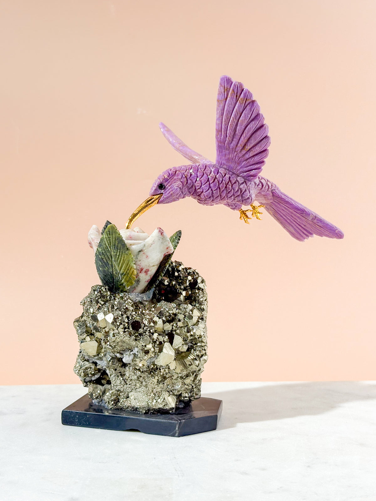 Kolibri Krystal Skulptur (Nr. 3)