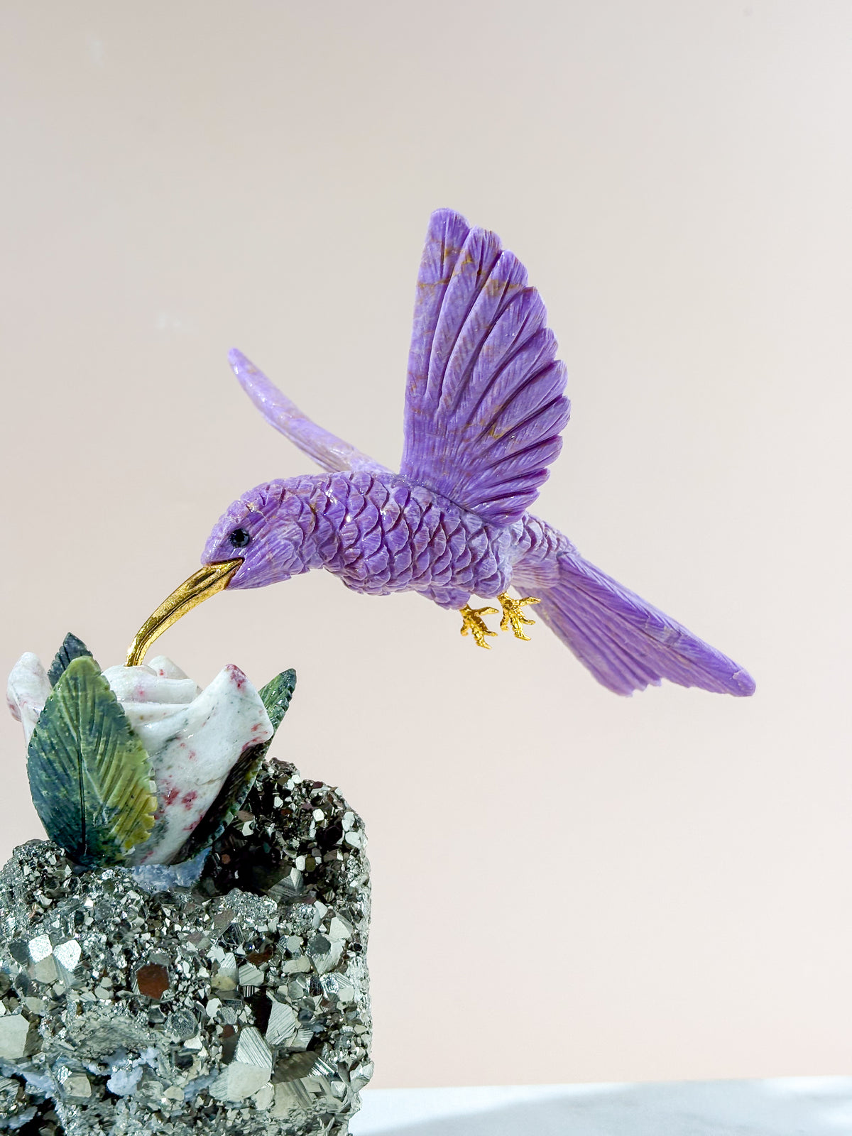 Kolibri Krystal Skulptur (Nr. 3)