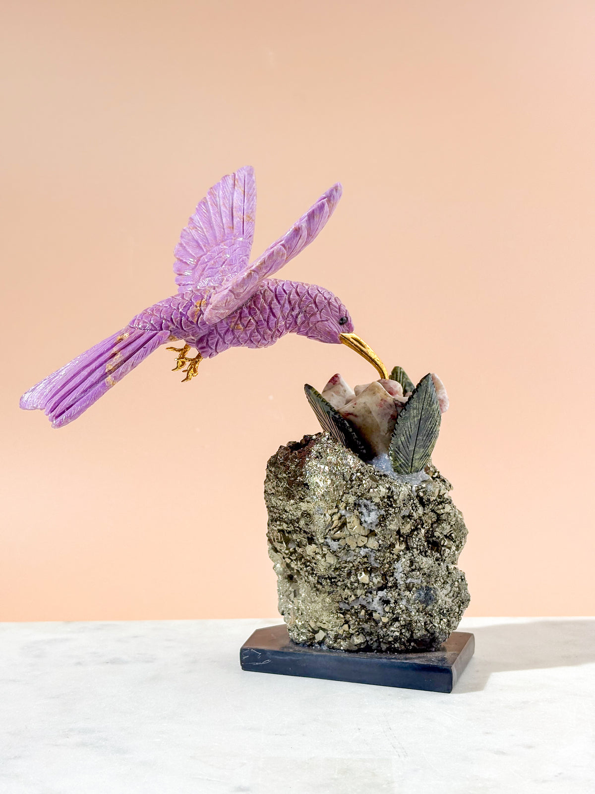 Kolibri Krystal Skulptur (Nr. 3)
